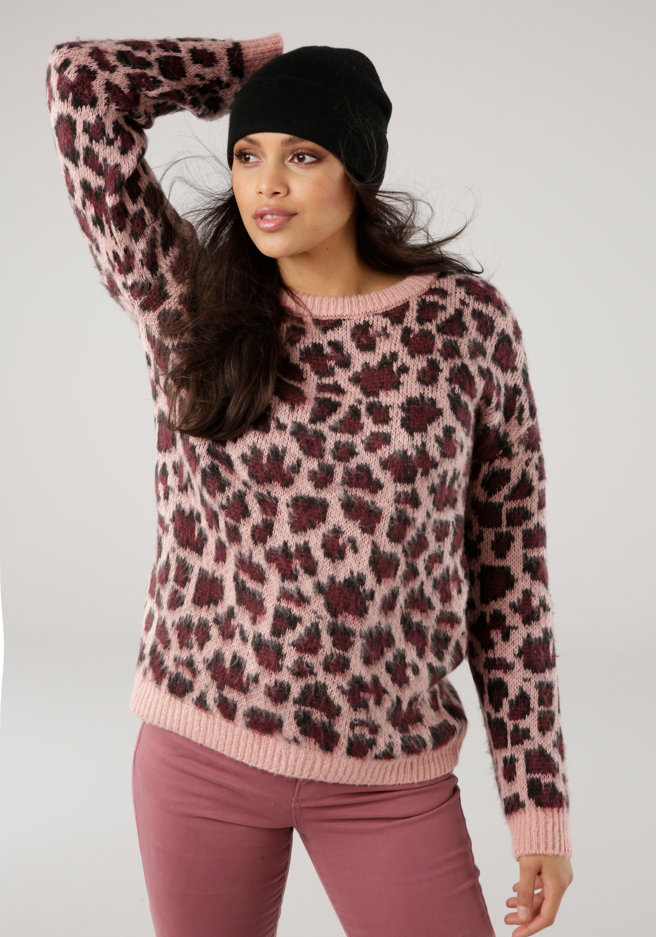 Image of Tamaris Rundhalspullover, mit Jaquardmuster bei Ackermann Versand Schweiz