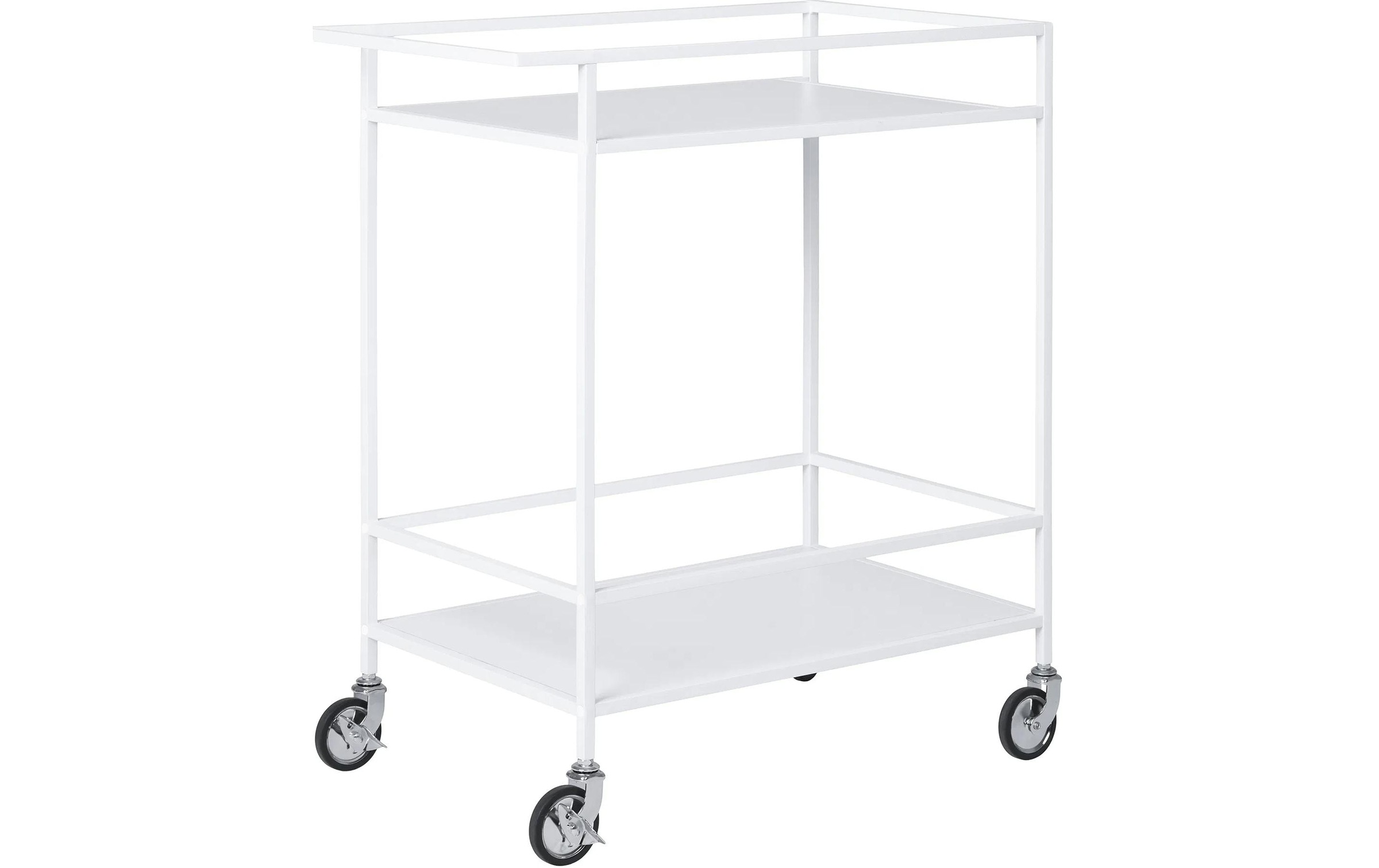 Image of House Nordic Servierwagen "Vita 79 x 68 cm Weiss" 2 Stk. tlg.