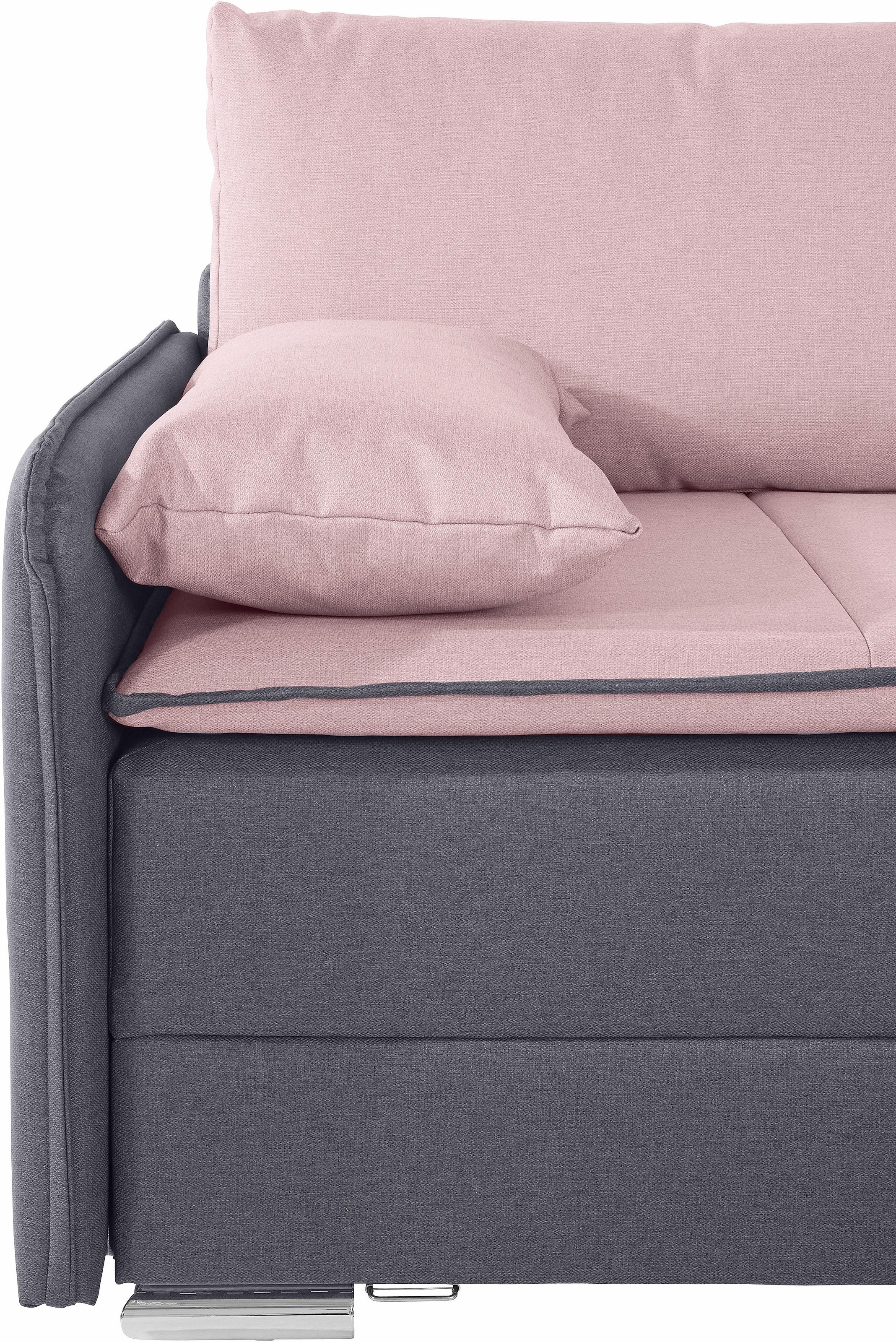 INOSIGN Ecksofa »Dream«, mit Federkern, mit Bettfunktion und Bettkasten