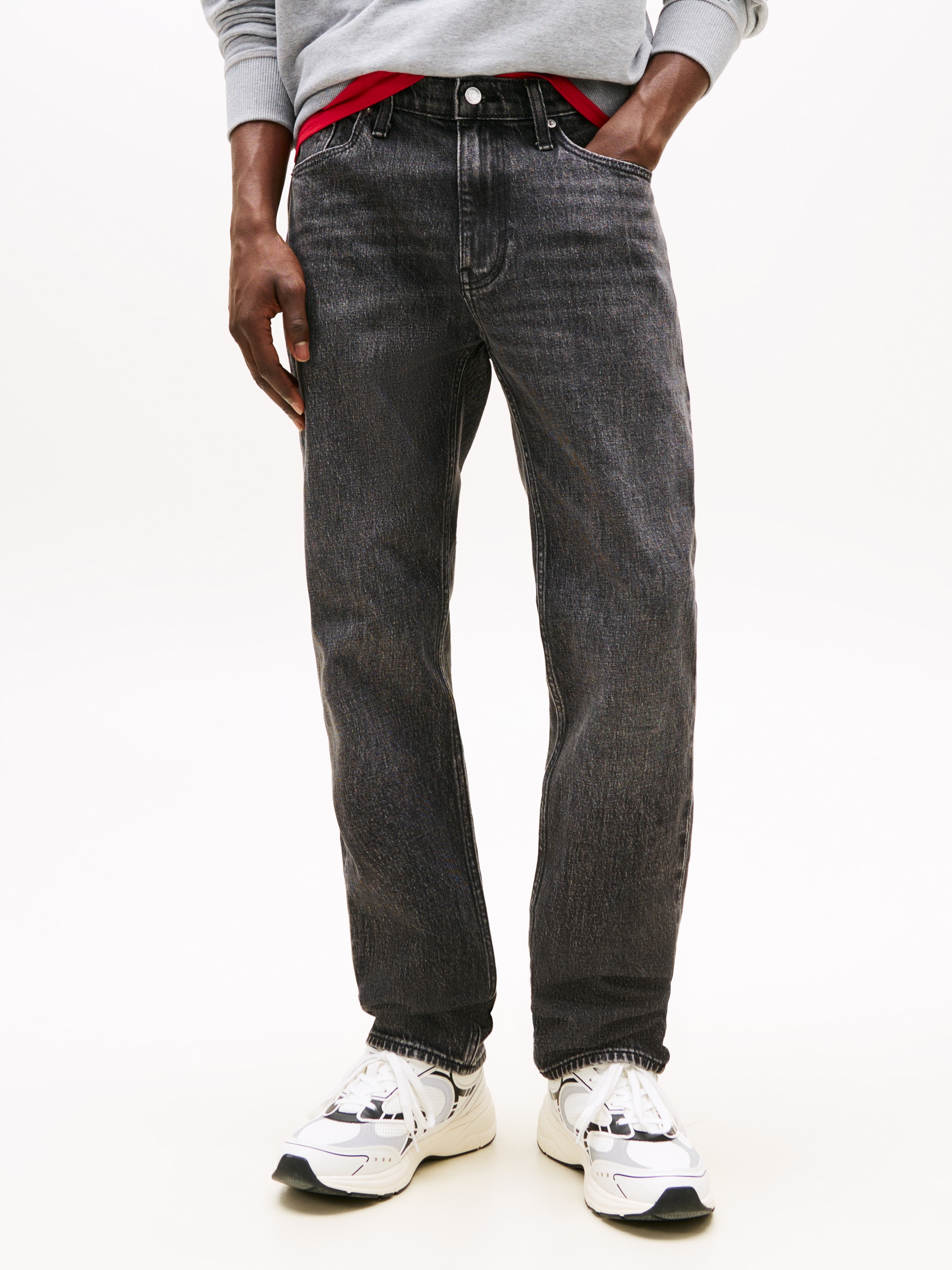 Tommy Jeans Slim-fit-Jeans »Ryan Regular Slim Straight«, Slim‑Straight‑Jeans aus hochwertigem Denim regulärer Leibhöhe