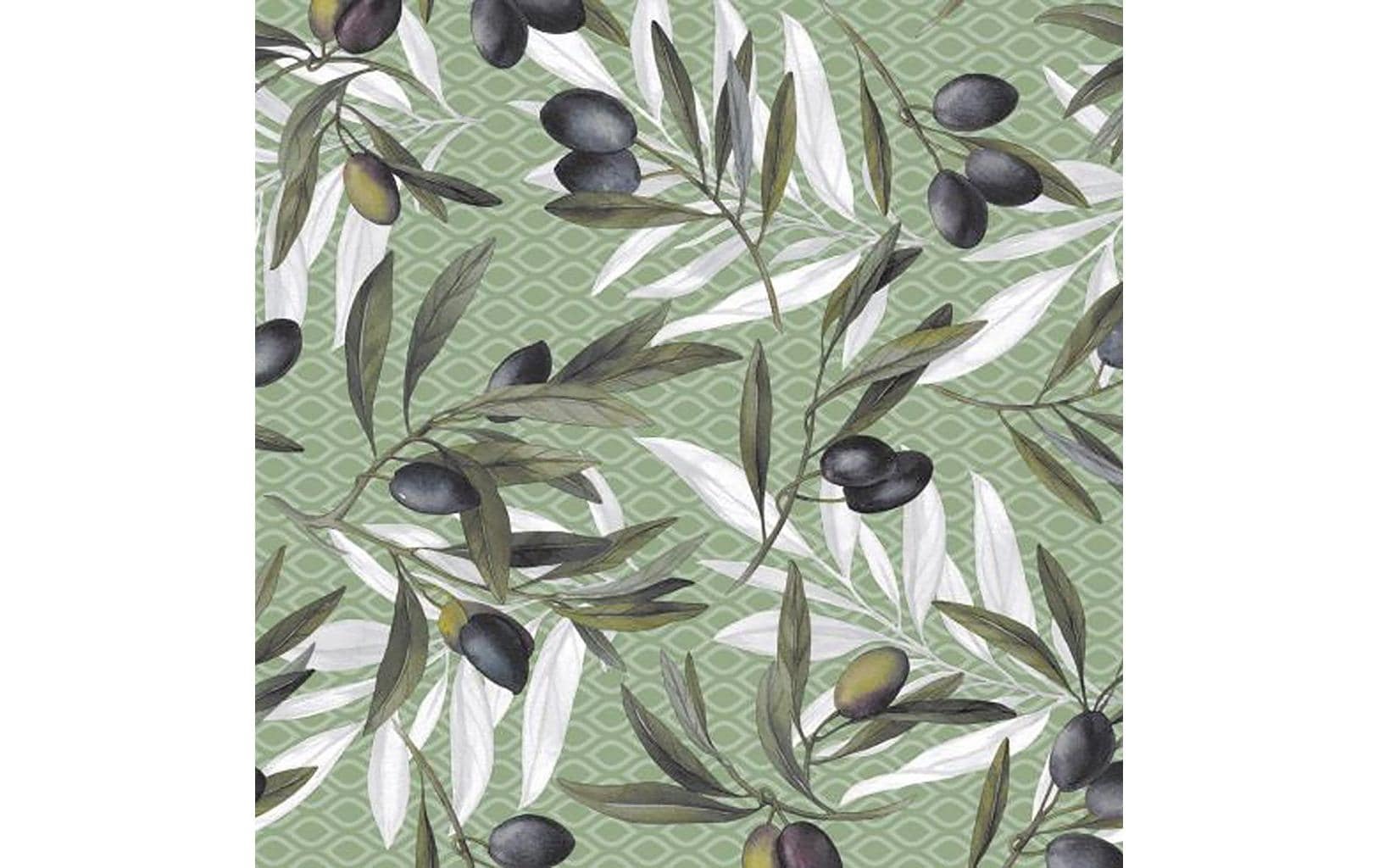Image of Hubatka TEXTIL Tischdecke "Ideal, Olives, 140 x 260 cm"