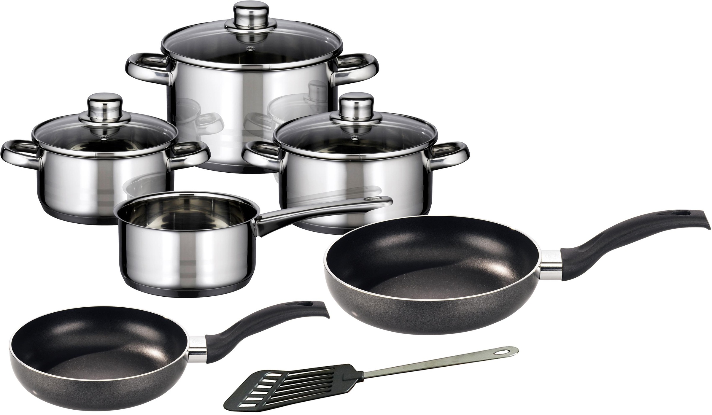 Image of Elo - Meine Küche Topf-Set »Skyline«, Edelstahl 18/8, (Set, 10 tlg.), Pfannenwender, Induktion bei Ackermann Versand Schweiz