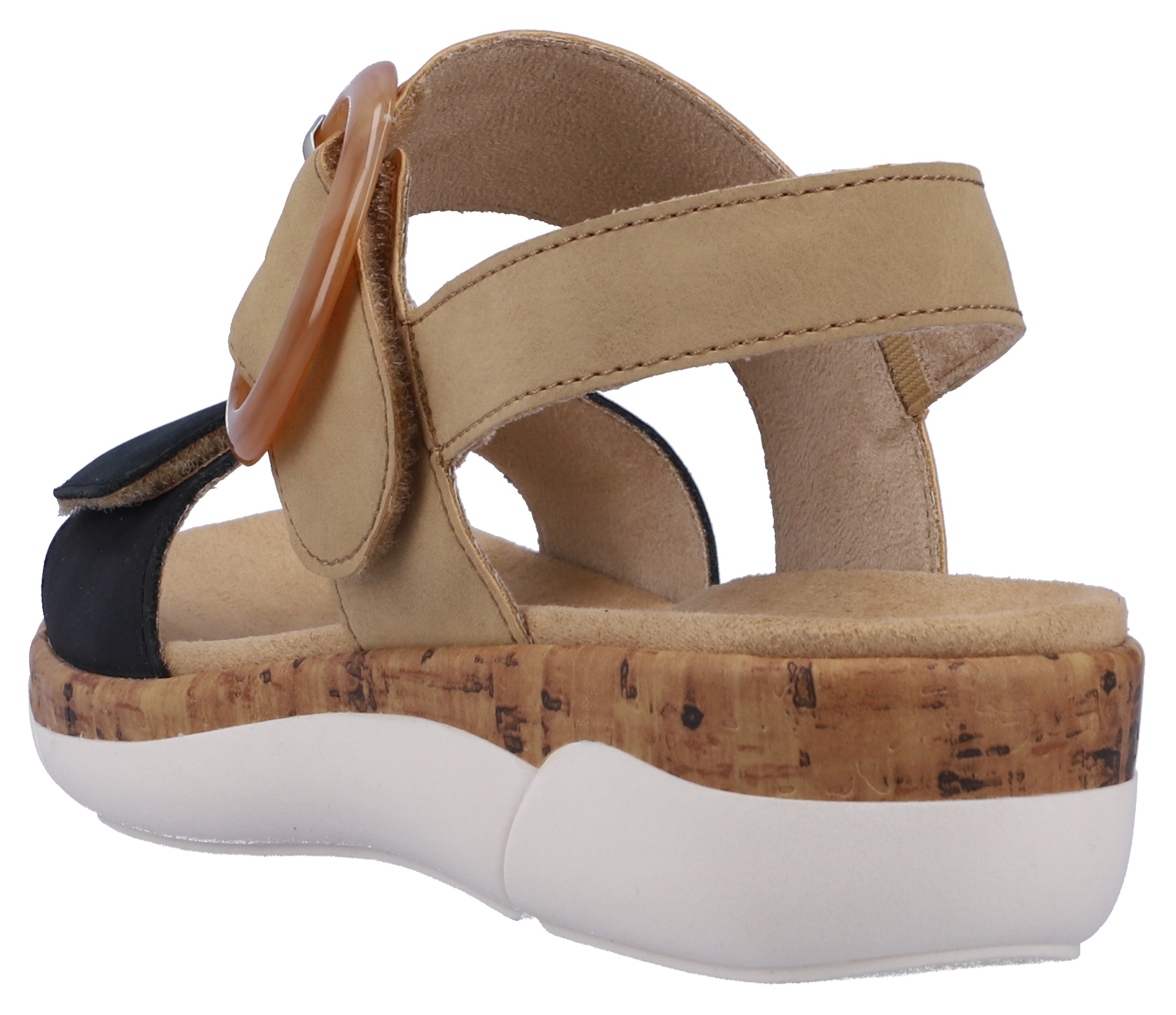 Remonte Sandales compensées  chaussure d'été, sandale à brides, fermetures pratiques à scratch