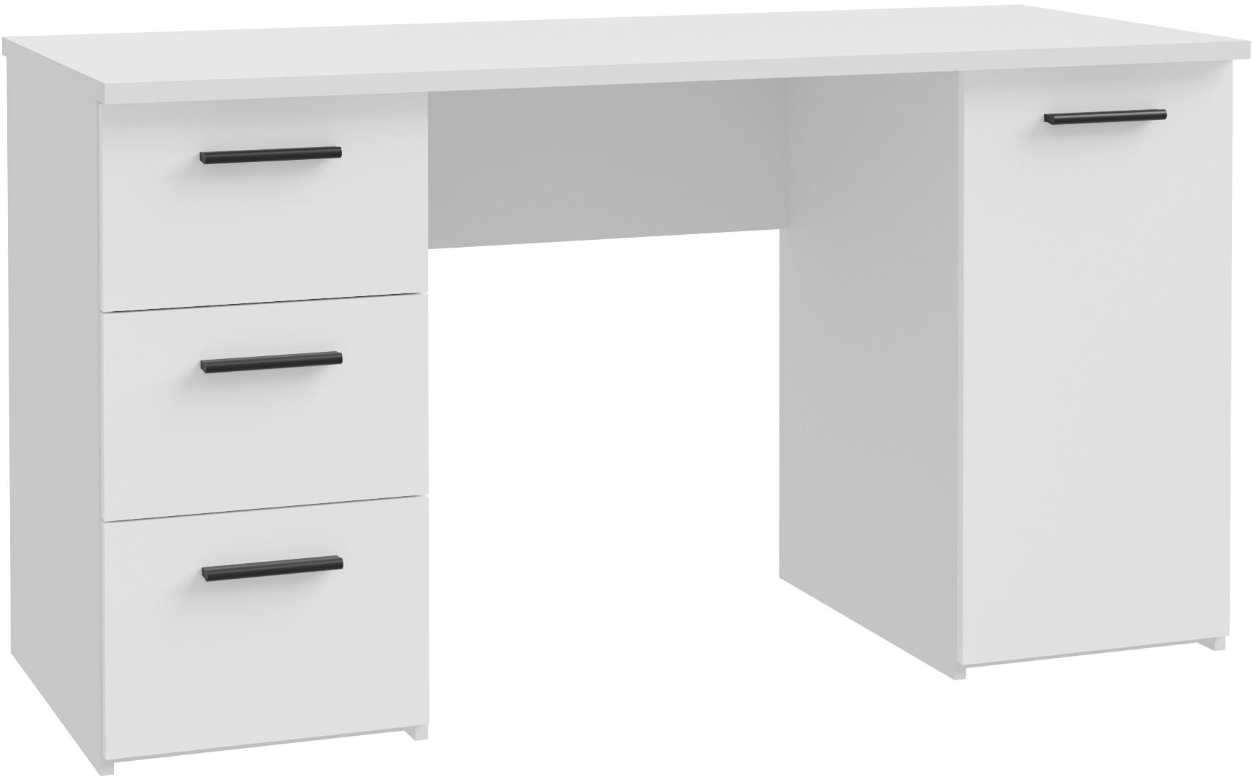 FORTE Schreibtisch »Neuss« mit 3 Schubladen & 1 Tür, funktional, Breite 138 cm