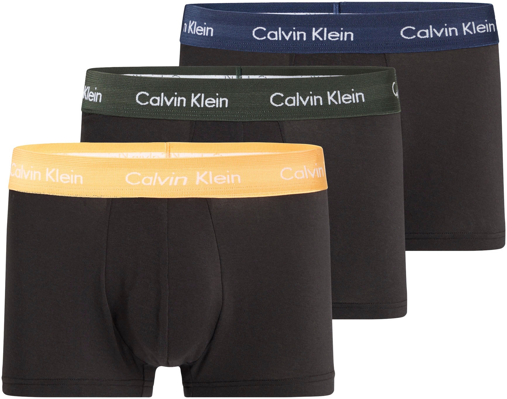 Image of Calvin Klein Boxershorts, (Packung, 3 St., 3er-Pack), mit leuchtendem, kontrastfarbenen Wäschebund bei Ackermann Versand Schweiz