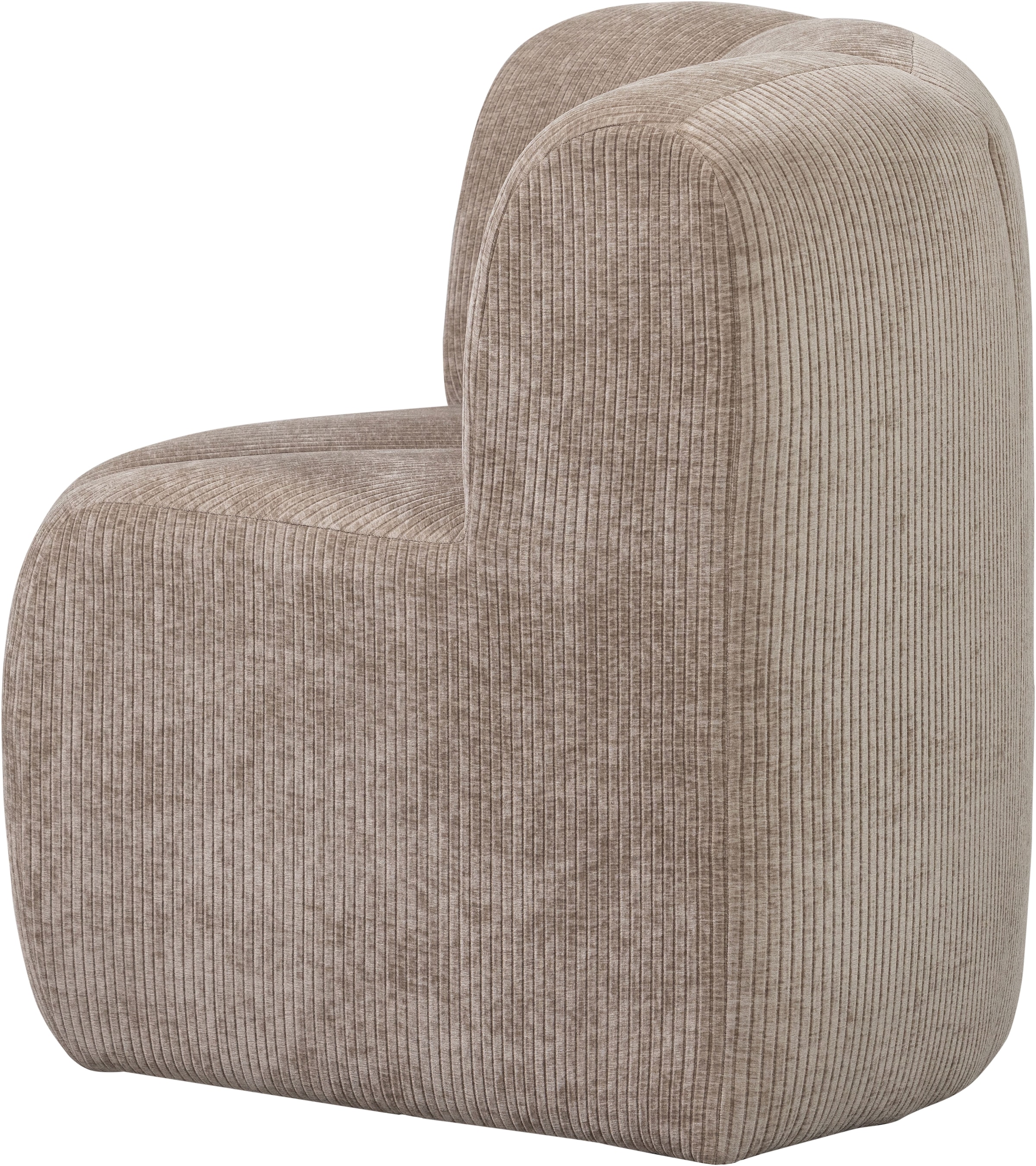 WOOOD Elément d'angle du canapé »Mojo mit Rückenlehne und Jacquard-Rippenbezug B 83 x T 83 x H 83 cm« Excellente résistance à l'usure, capacité de charge 120 kg, combinable