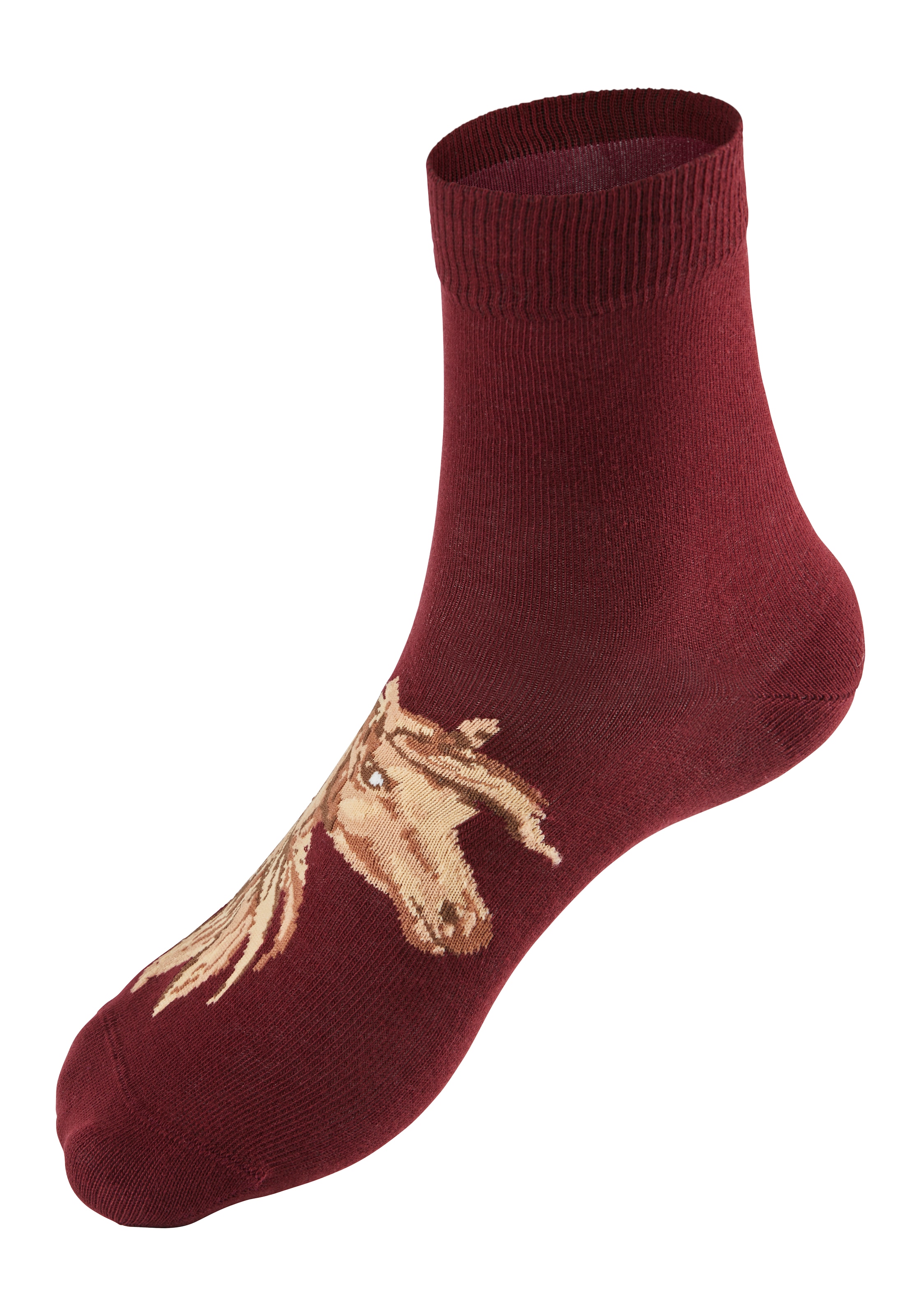 Socken, auf mit verschiedenen Pferdemotiven (5 Paar), versandkostenfrei H.I.S