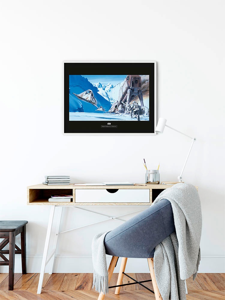 Komar Bild »Star Wars Classic RMQ Hoth Battle Snowspeeder«, Star Wars, (1 St.), Wandbild zur Dekoration im Kinderzimmer - ohne Rahmen