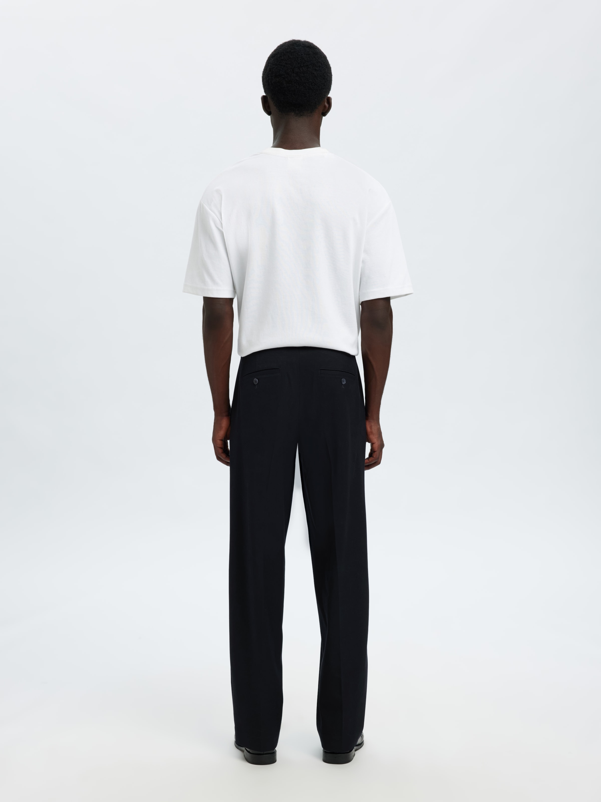 SELECTED Stoffhose »SLH220-LOOSE FINN FLEX PANTS NOOS«  Materialmix, locker geschnitten