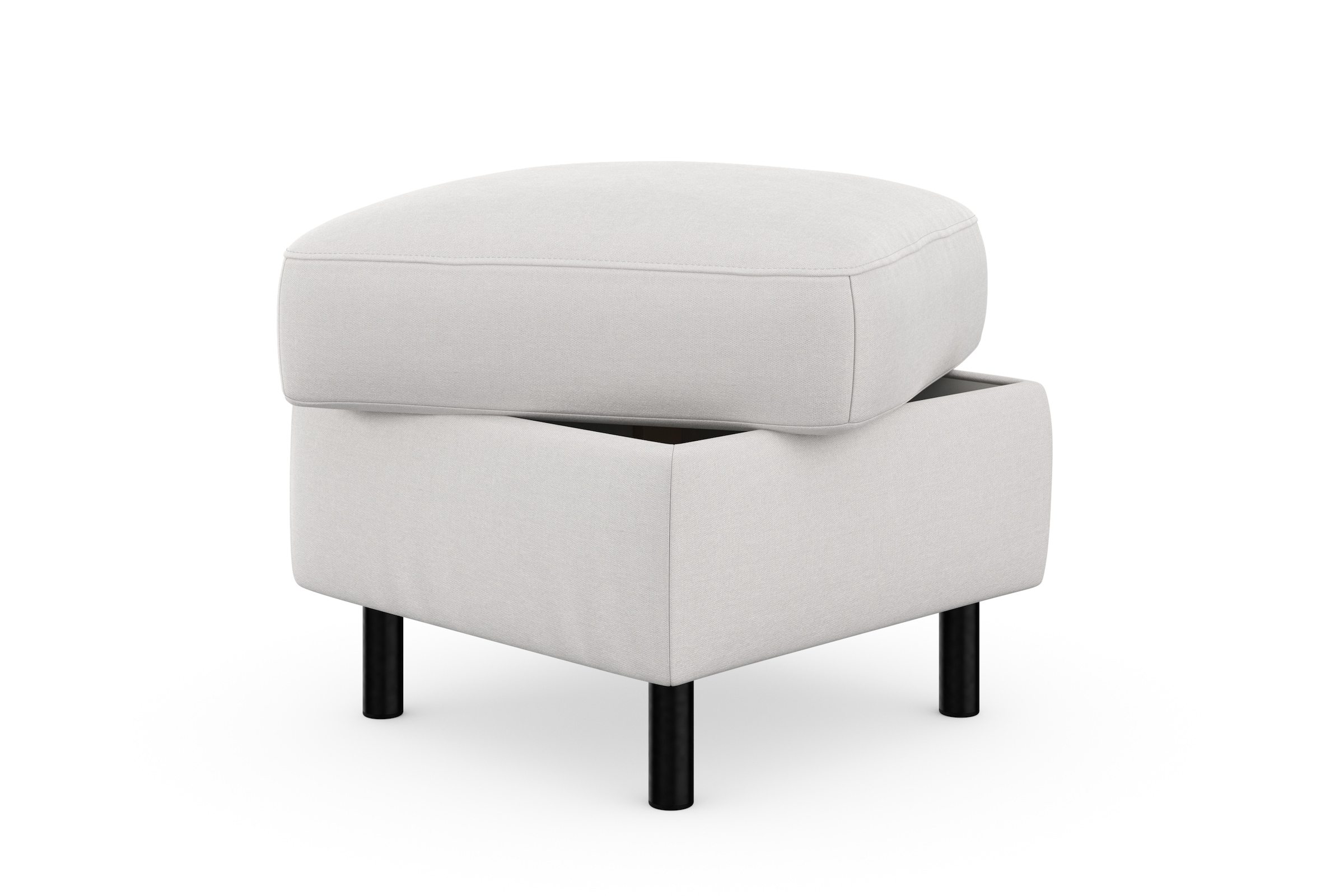 sit&more Stauraumhocker »Sinatra«, Sitzfläche ist abnehmbar, mattschwarze Metallfüsse