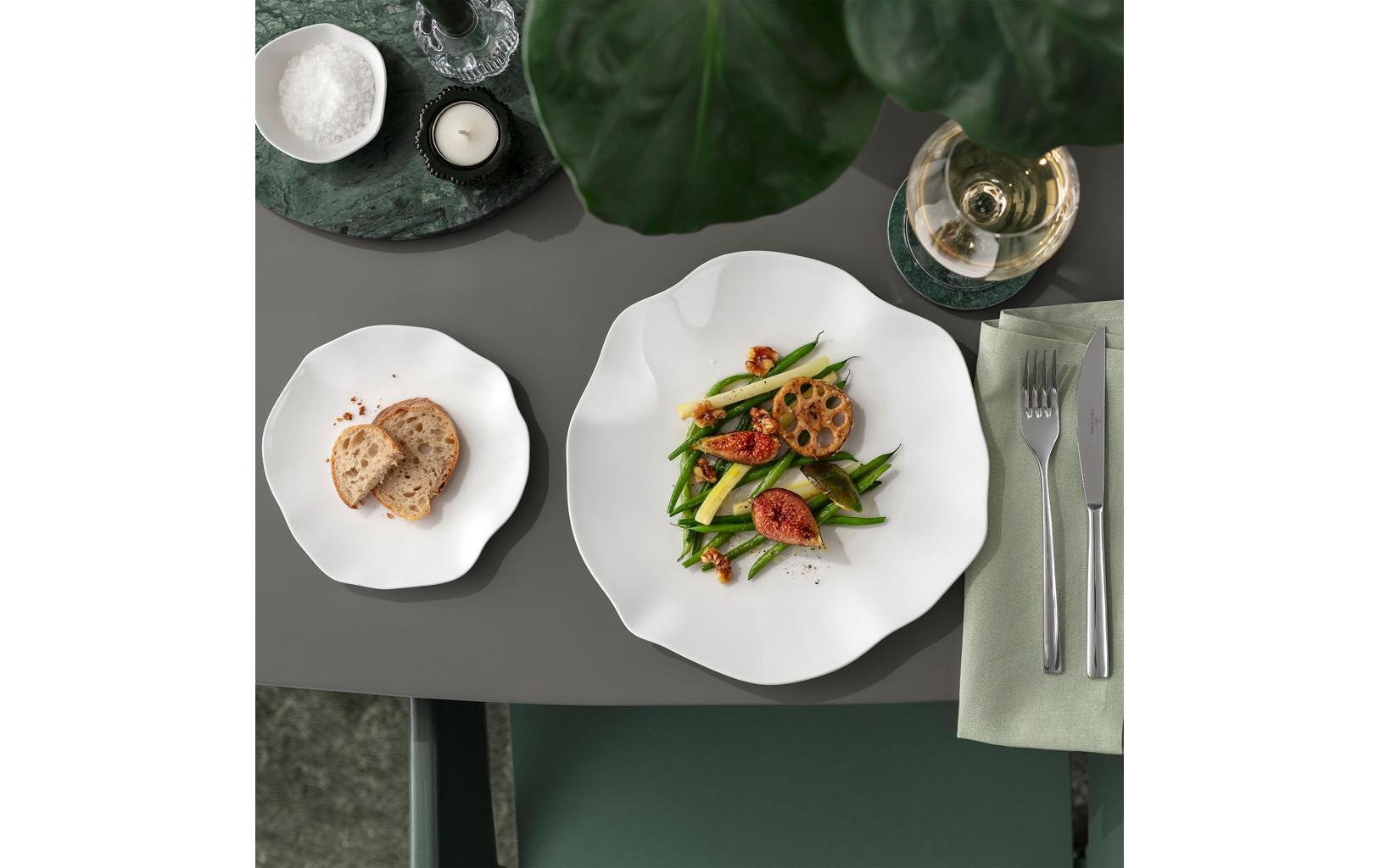 Image of Villeroy & Boch Speiseteller "Pura 6 Stück" Eleganter Speiseteller aus Premium Porzellan 27 cm