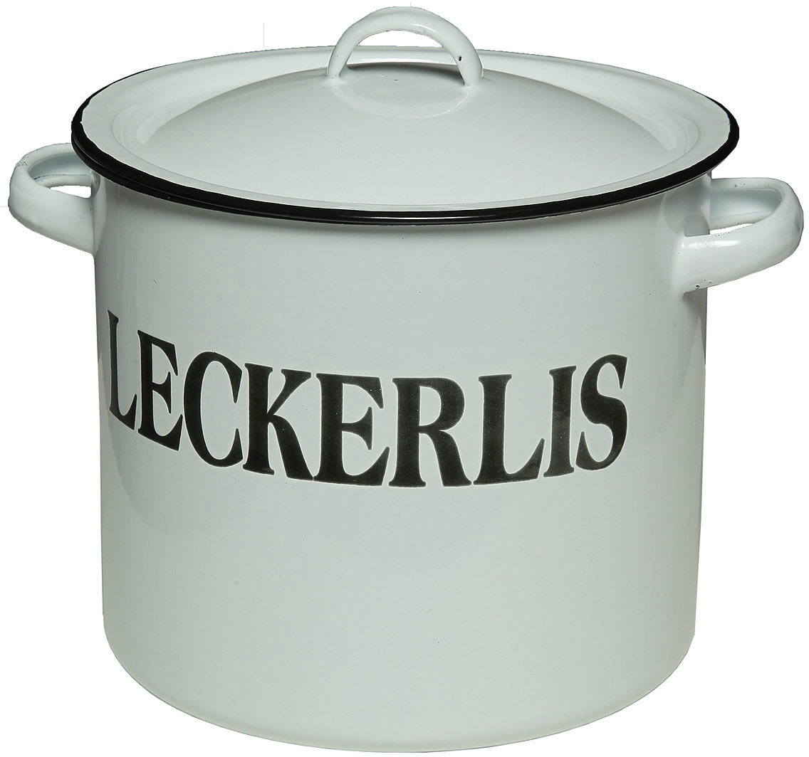 Image of Ambiente Haus Dose "Vorratsbehälter Leckerli aus Emaille"