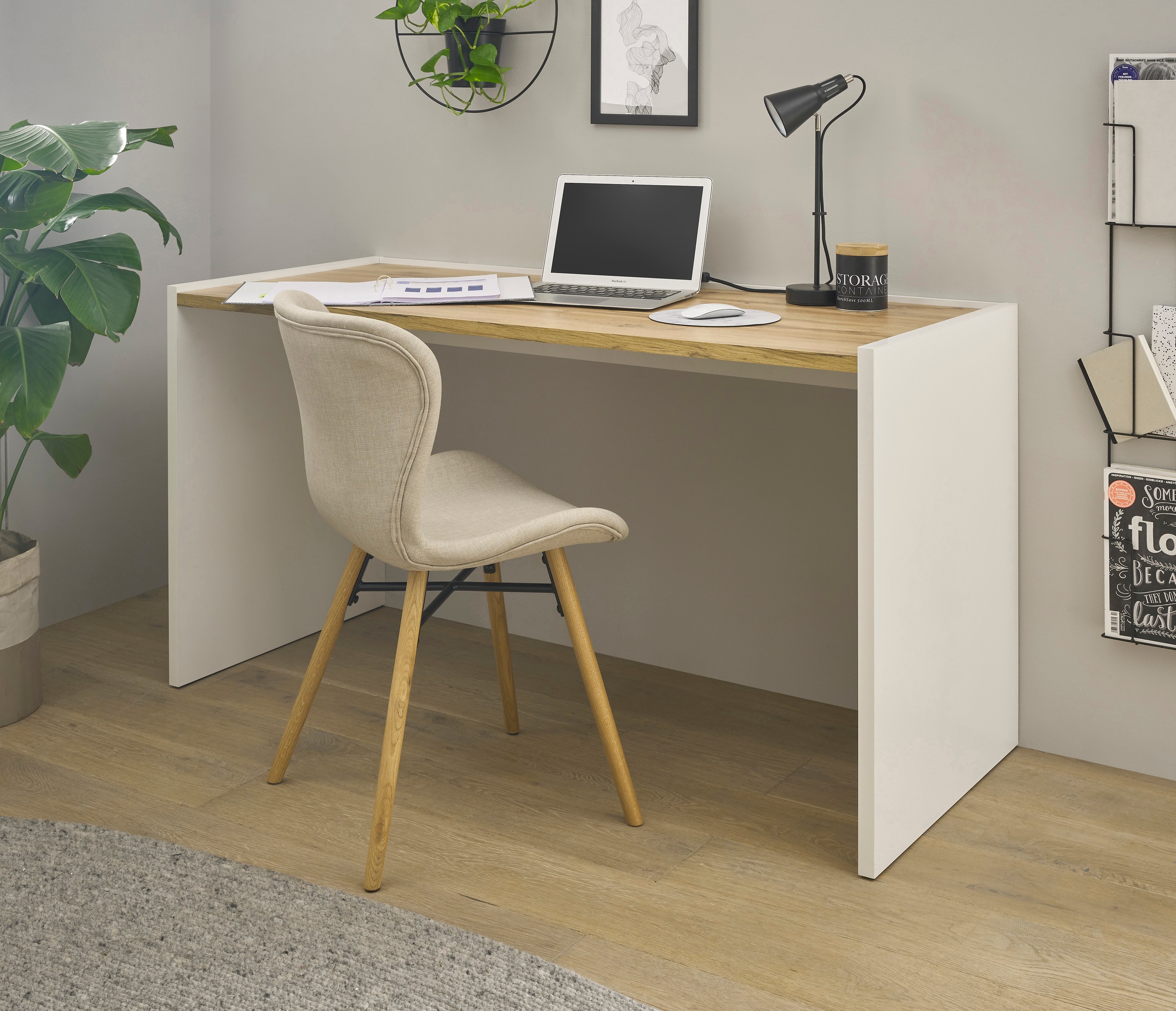 INOSIGN Schreibtisch »CiTY/GiRON«, moderner Computertisch, wohnliches Home Office, Breite 80 oder 143 cm