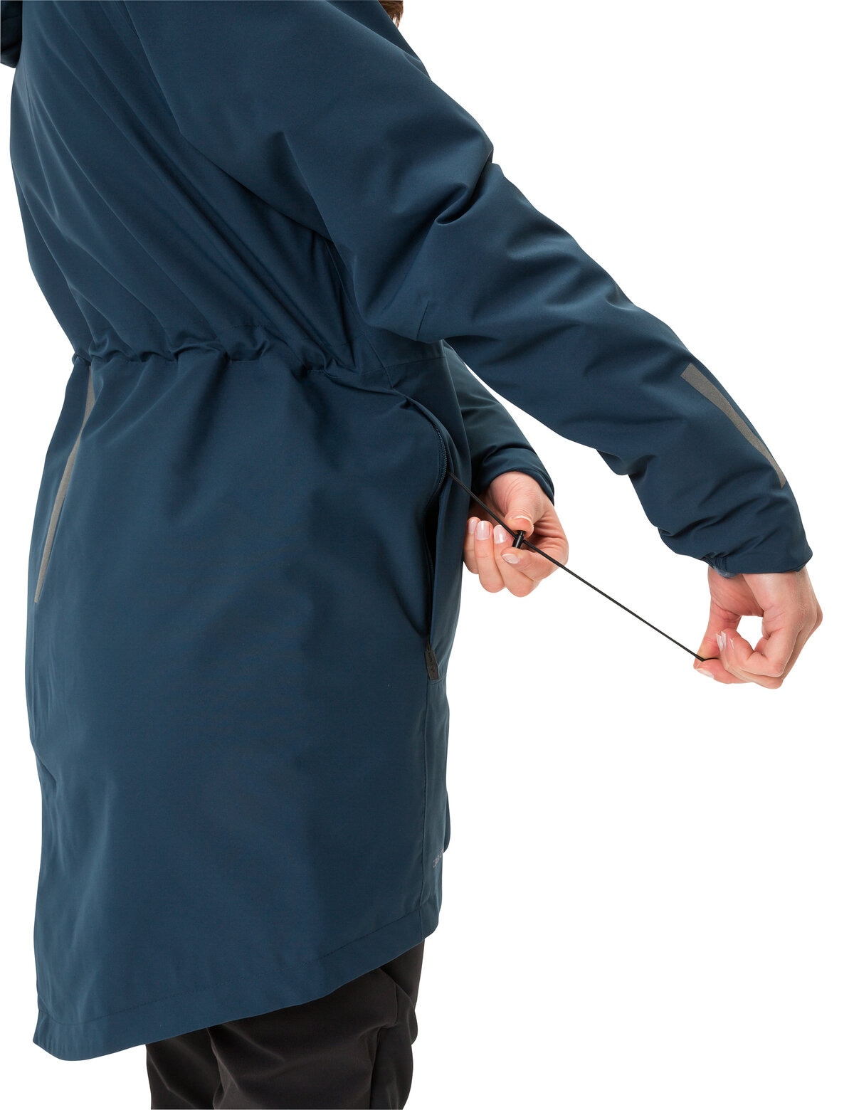 VAUDE Funktionsmantel »WOMEN'S CYCLIST PADDED PARKA II«, (1 tlg.), wattiert