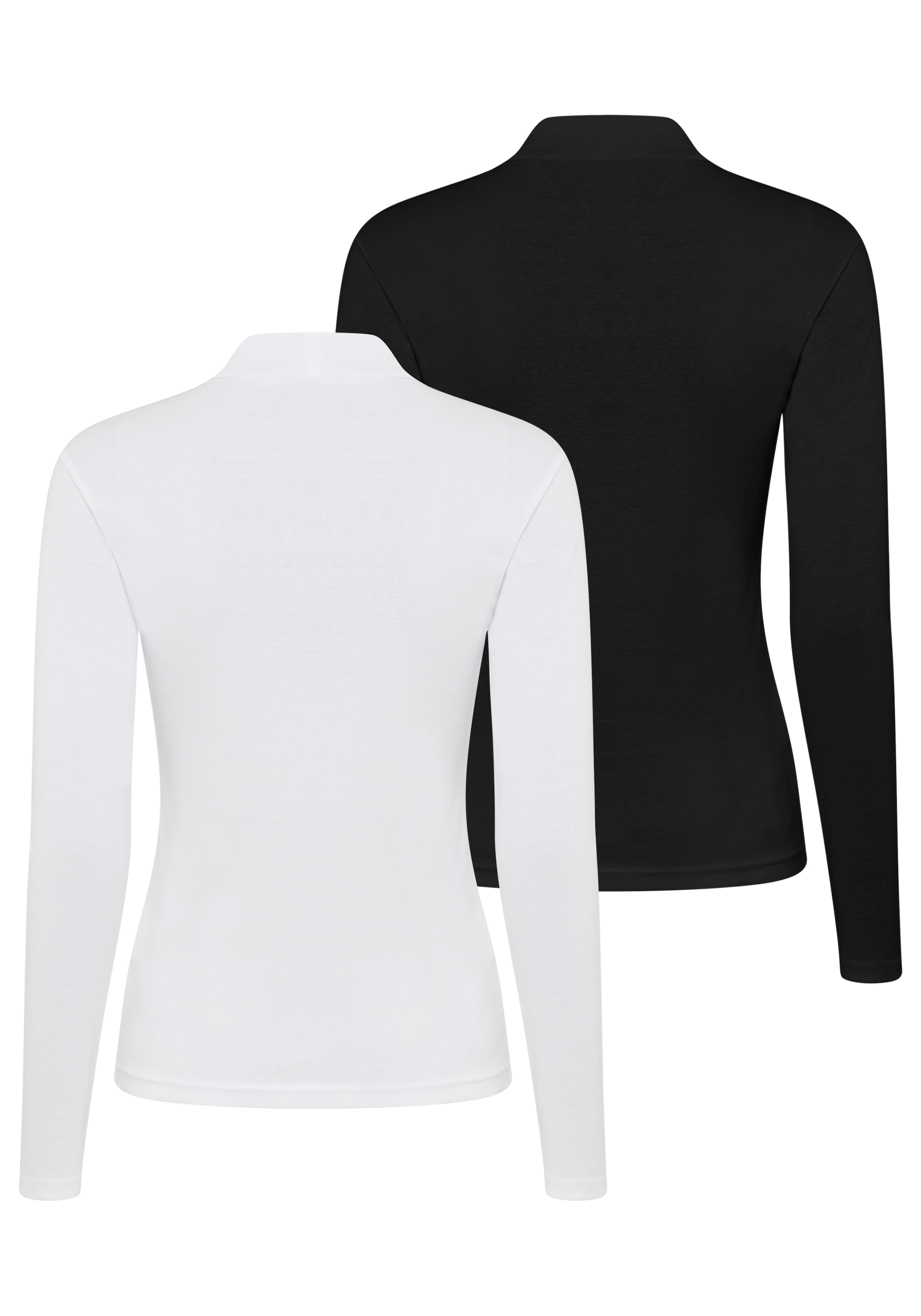 Bruno Banani Rollkragenshirt, (Packung, 2 tlg.), perfektes Basic mit Rollkragen - NEUE KOLLEKTION