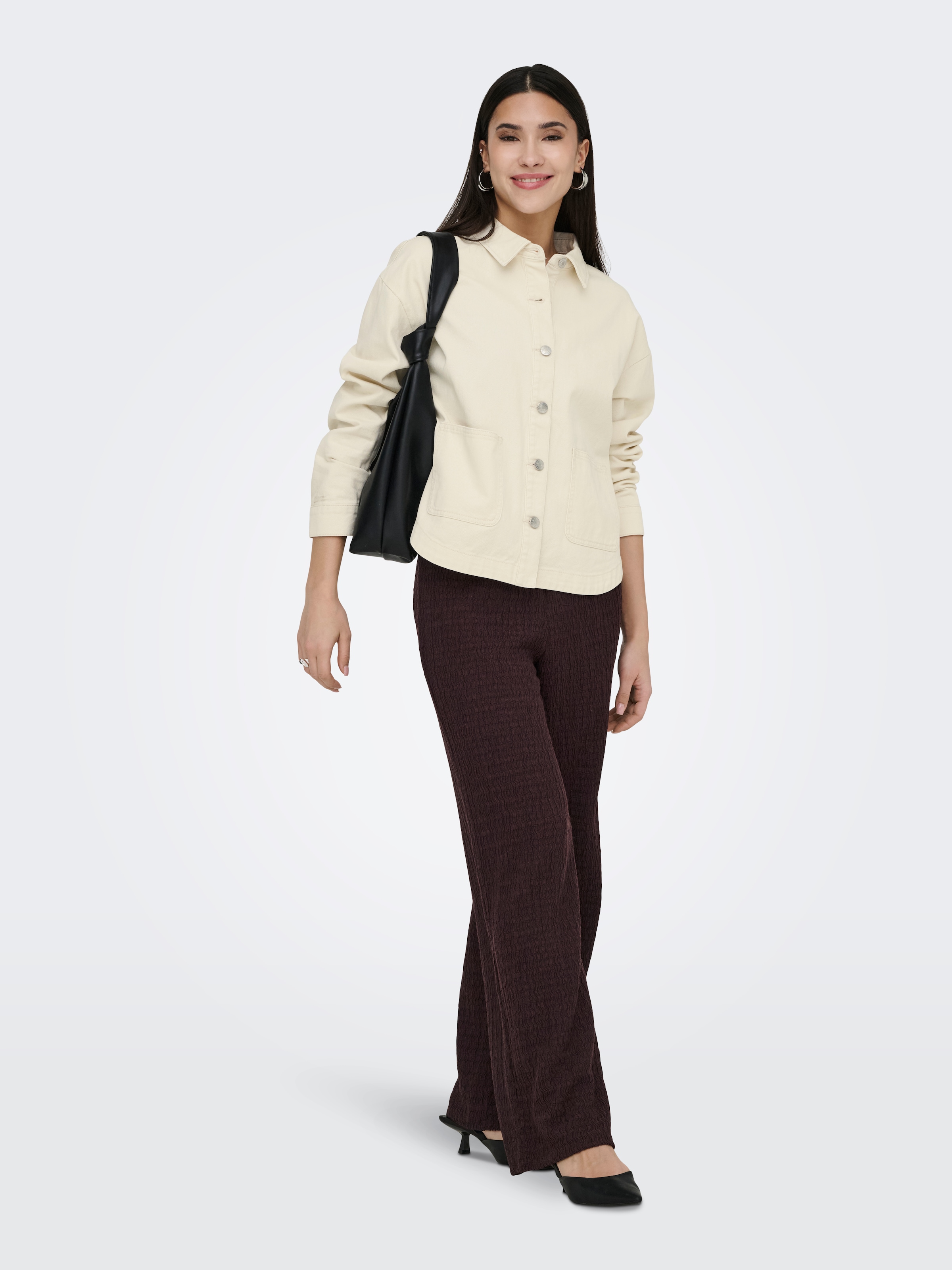 ONLY Pantalon à enfiler »ONLILSE PANT STRUCTURE JRS NOOS«  fibre synthétique, coupe régulière