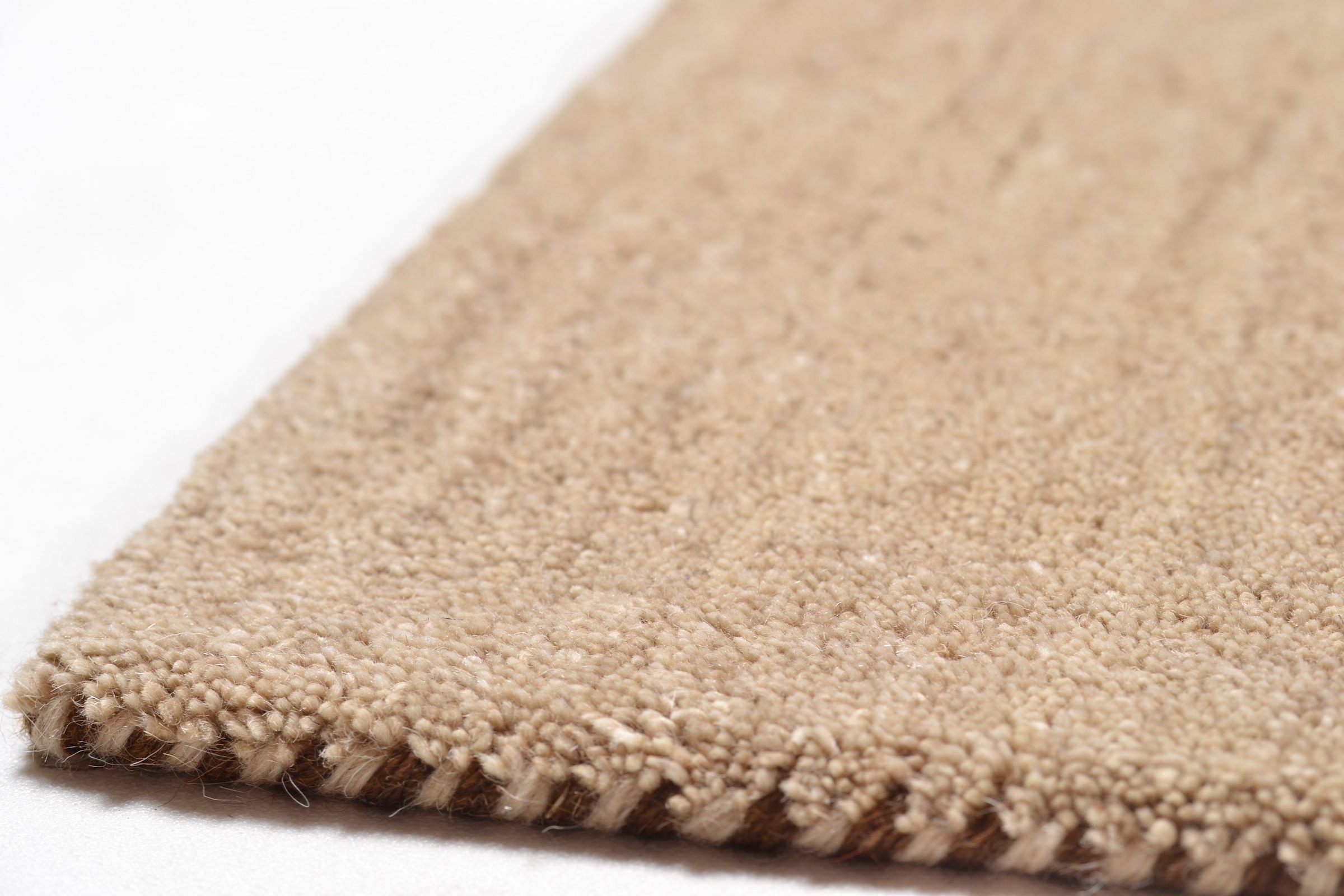 THEKO Wollteppich »Haltu Uni« rechteckig 17 mm Höhe Handweb Teppich, reine Wolle, Uni-Farben, meliert, handgewebt