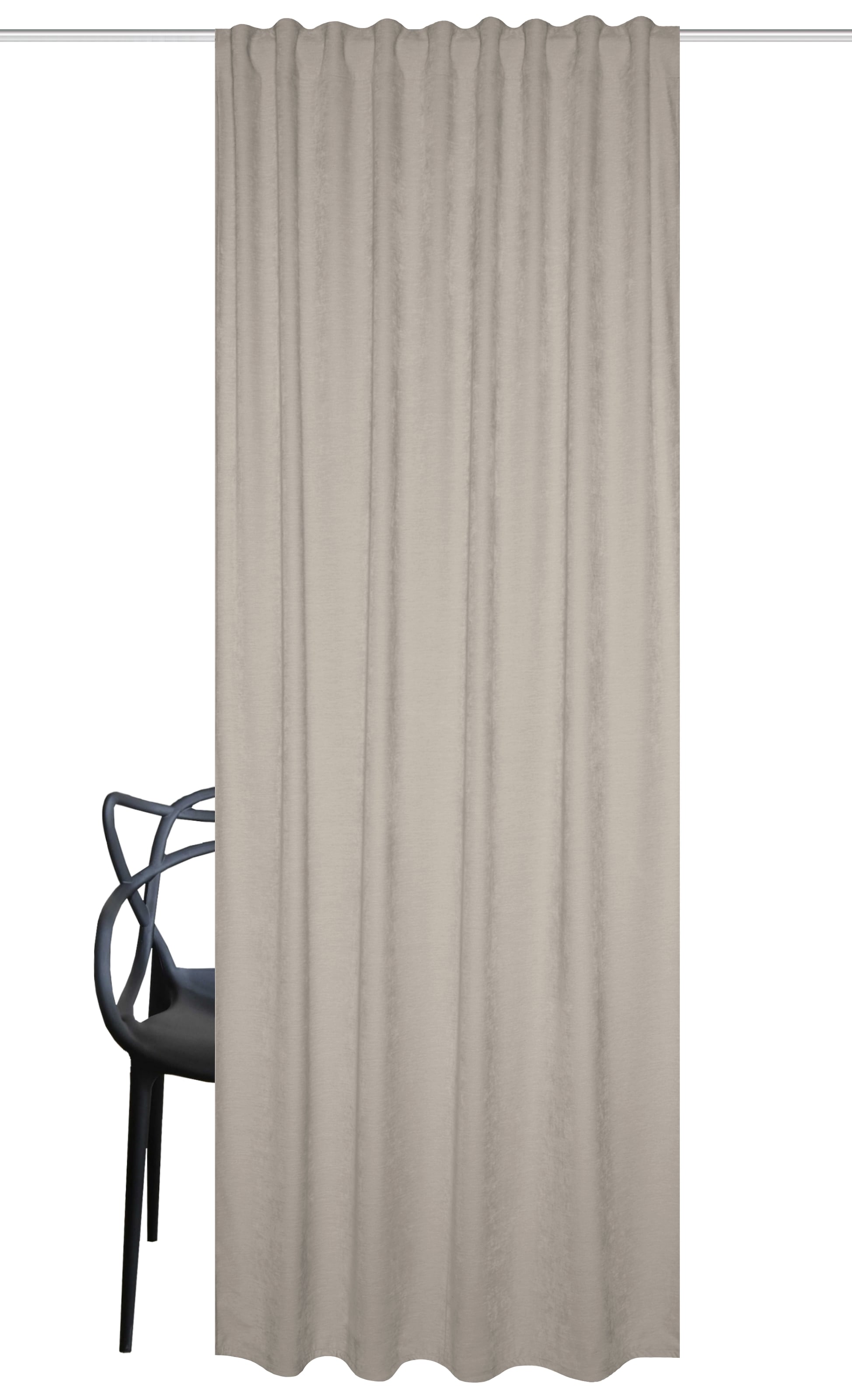 HOME WOHNIDEEN Gardine »WOLLY«, (1 St.), THERMOSCHAL CHENILLE UNI "WOLLY"