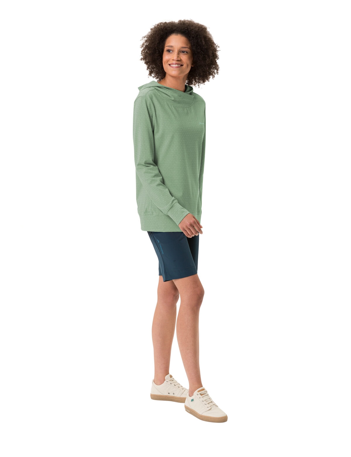 VAUDE Kapuzensweatshirt »WOMEN'S TUENNO PULLOVER«, (1 tlg.), Logoprägung auf dem Arm