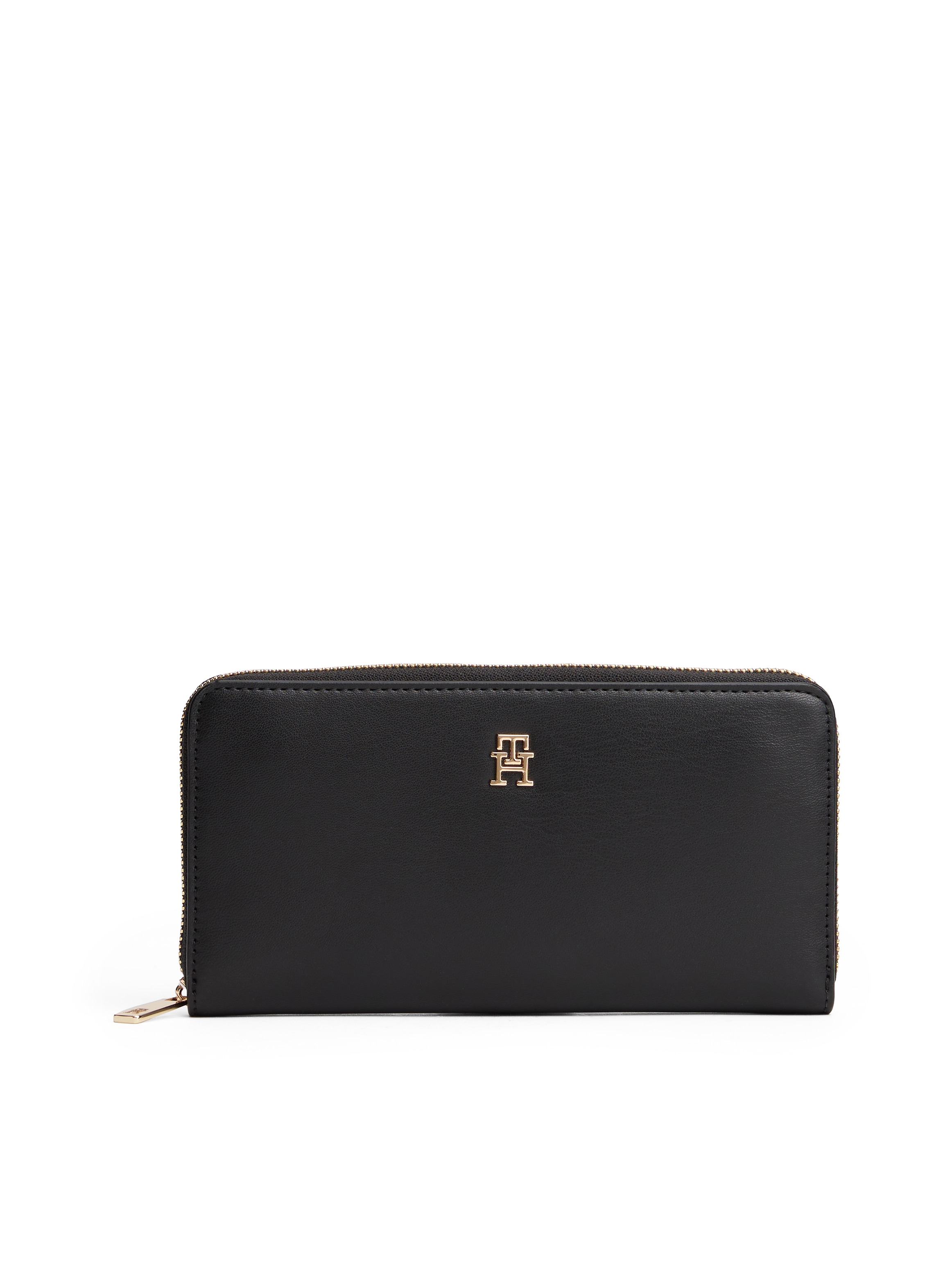 Image of Tommy Hilfiger Geldbörse "TH ICON LRG ZA", Damen Geldbeutel, Portemonnaie mit edlem TH-Logoelement