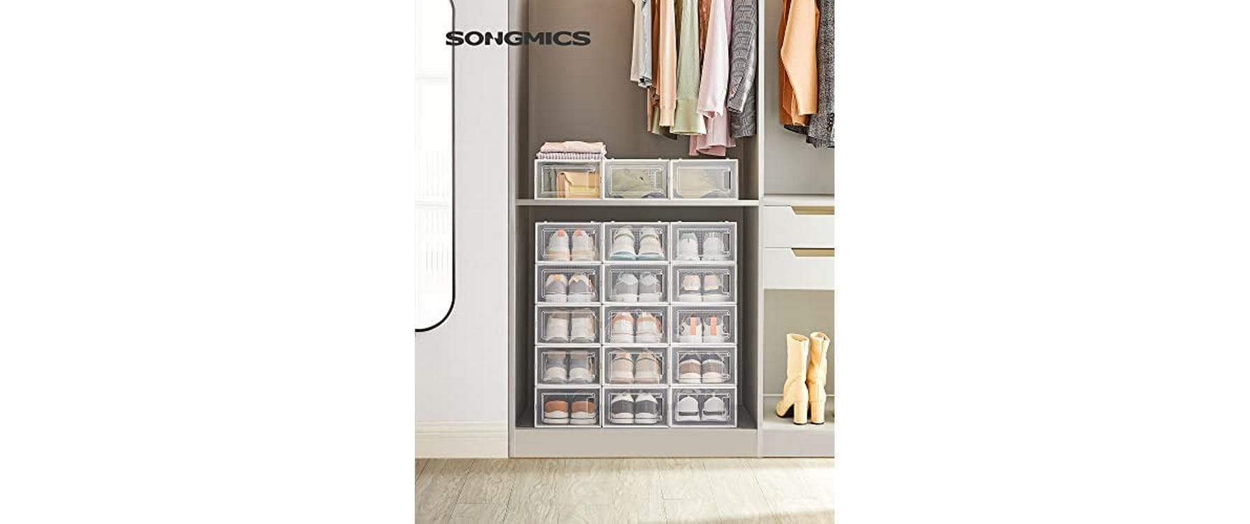 SONGMICS Schuhschrank »stapelbar 18-er Set«