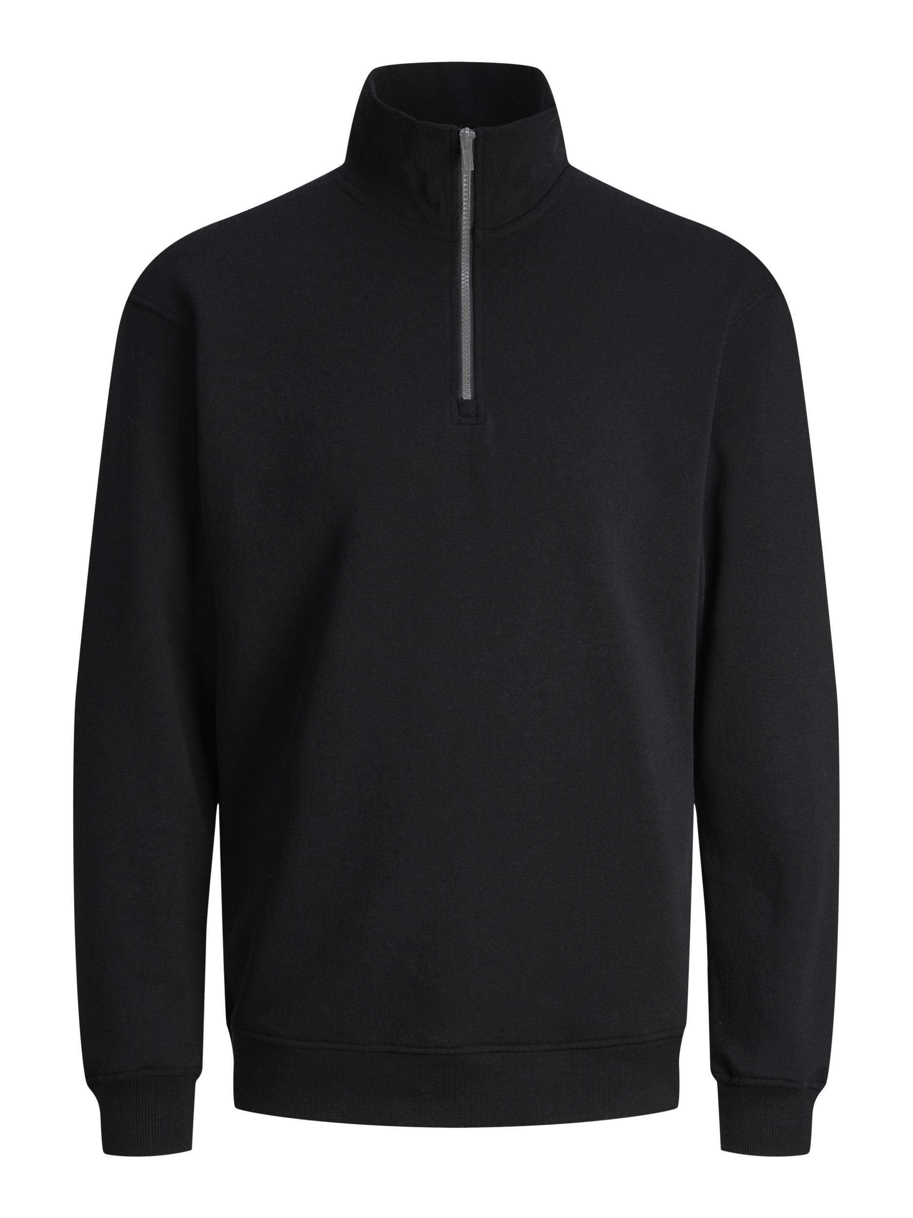 Jack & Jones Sweat-shirt »JJEBRADLEY SWEAT HALF ZIP NOOS«, mélange de matières, coupe décontractée

