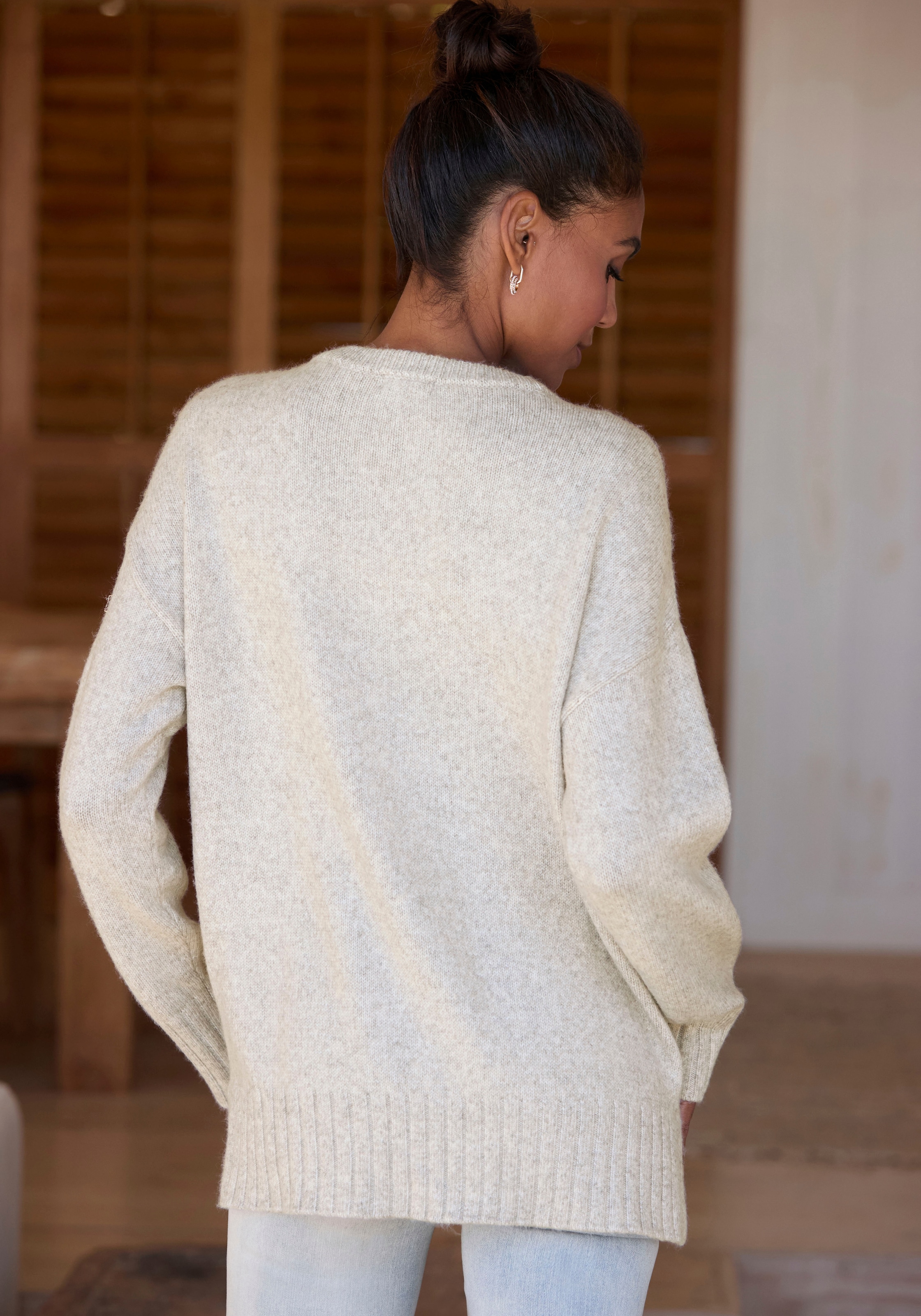 LASCANA Rundhalspullover, aus supersofter Strickqualität, Basic