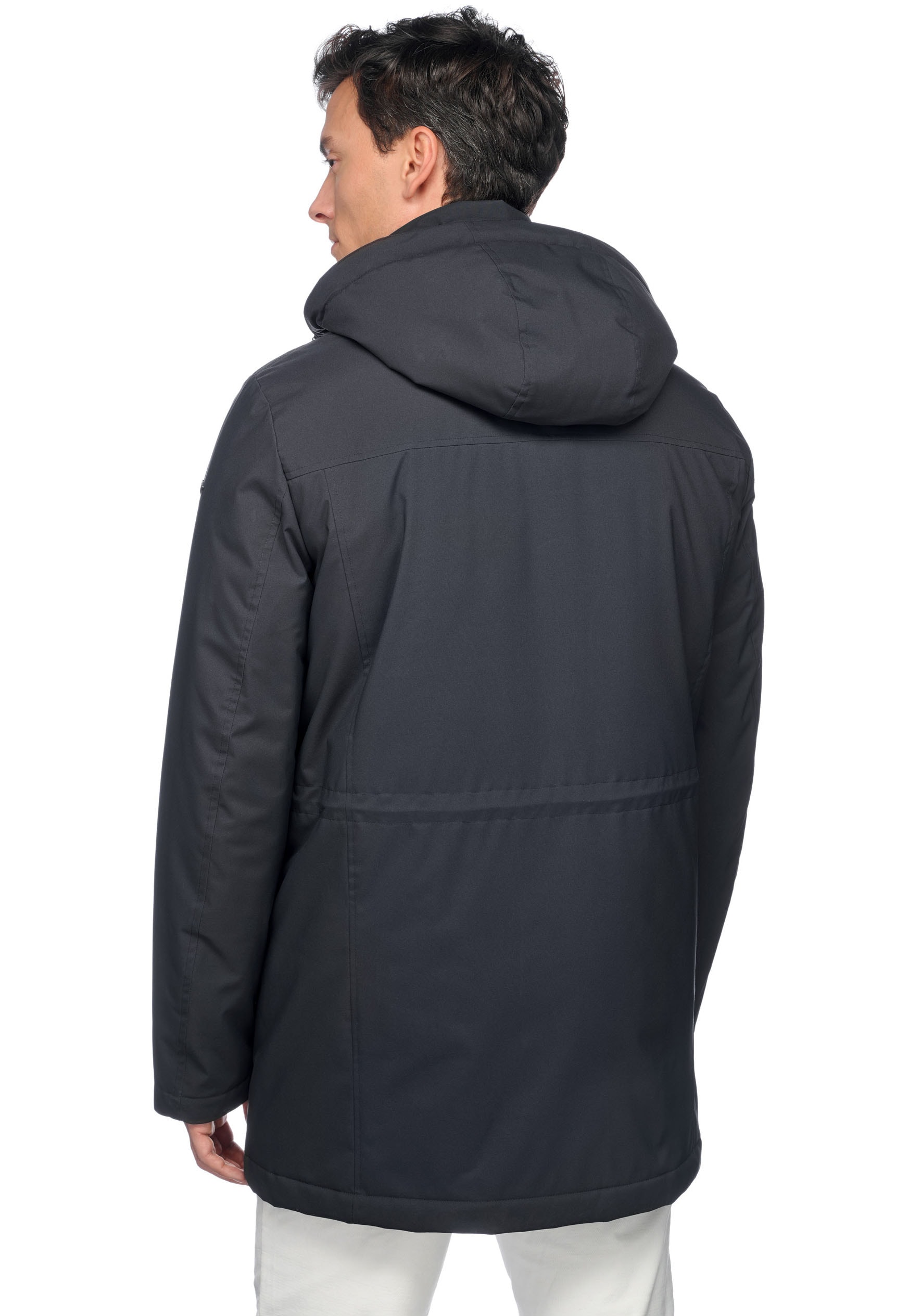 Geox Parka »ANDALO«, mit Kapuze, mit verdecktem Reissverschluss, abnehmbare Kapuze, viele Taschen
