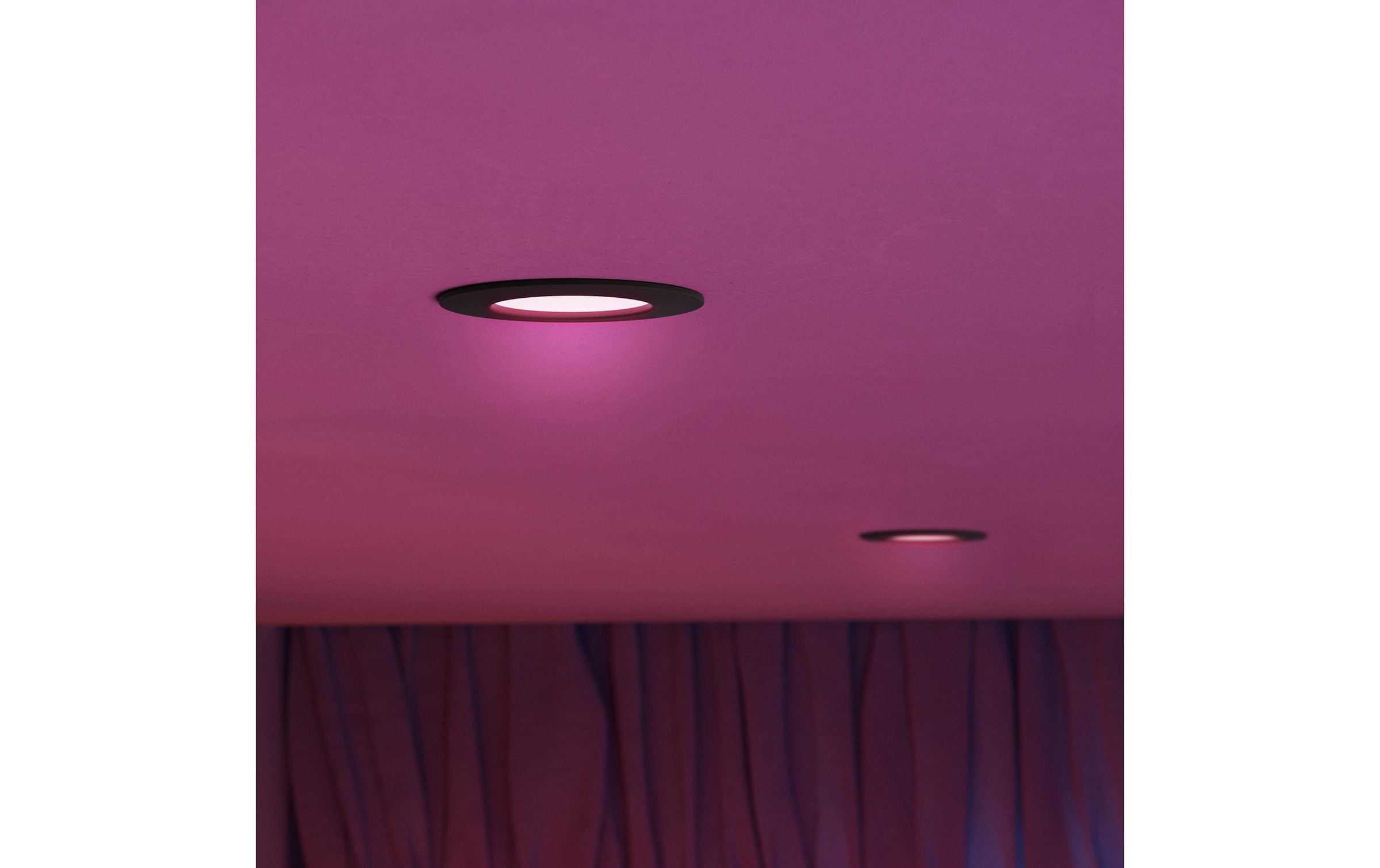 Philips Hue Spot de plafond »Philips Hue Deckenleuchte WCA Slim Recessed LED Spot S 3er« RVB | blanc chaud - blanc froid