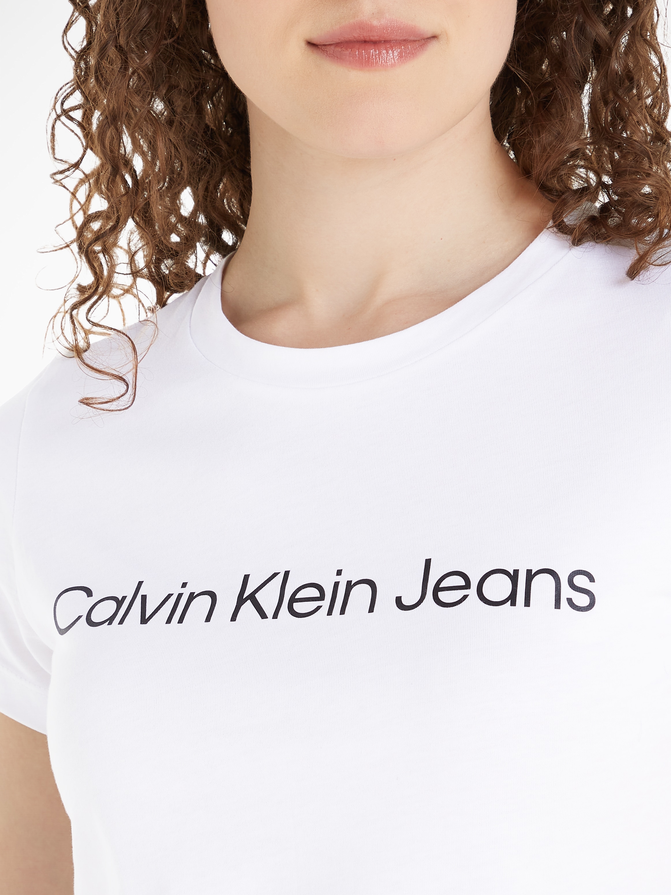 Calvin Klein Jeans T-Shirt »INSTITUTIONAL LOGO 2-PACK TEE«, mit Logoschriftzug