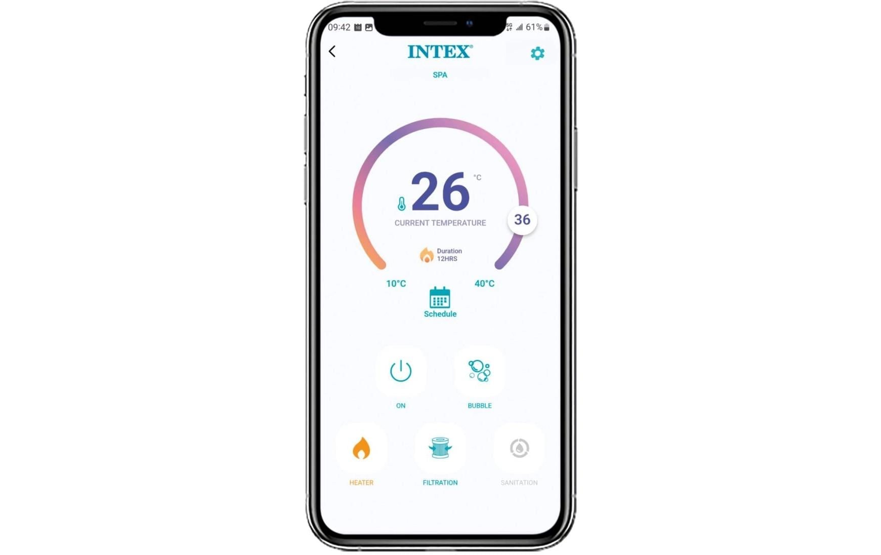 Intex Jacuzzi »PureSpa Greystone Deluxe Ø 196«