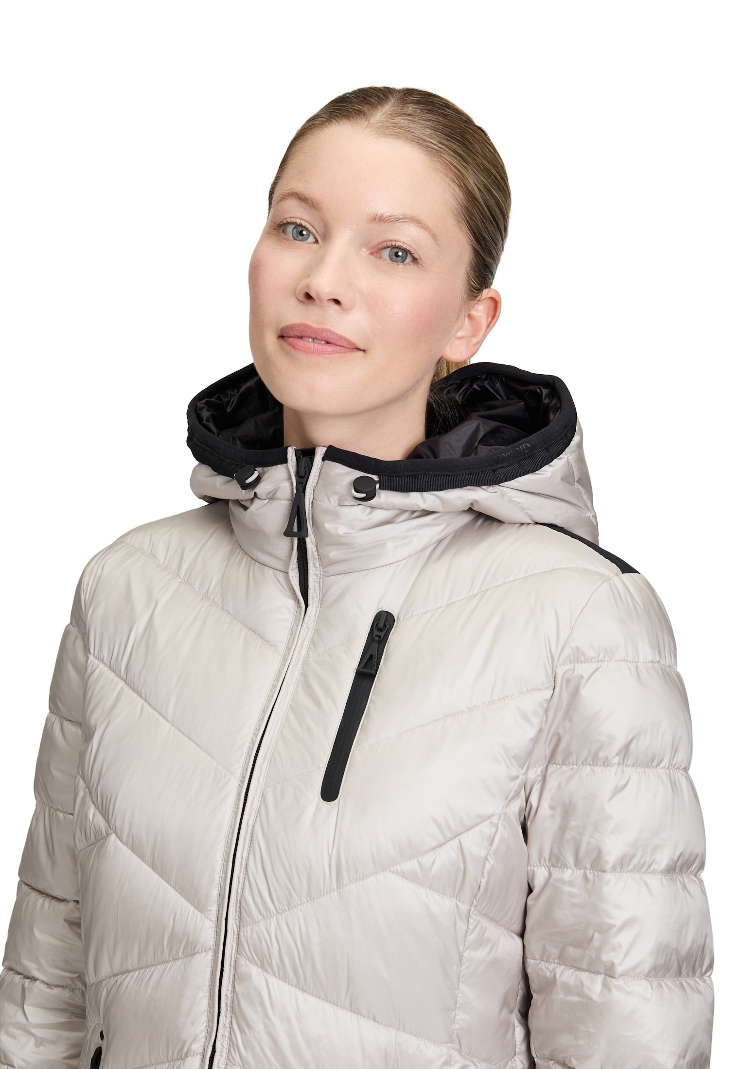 Image of Gil Bret Steppmantel Winterjacke mit Kapuze, lang