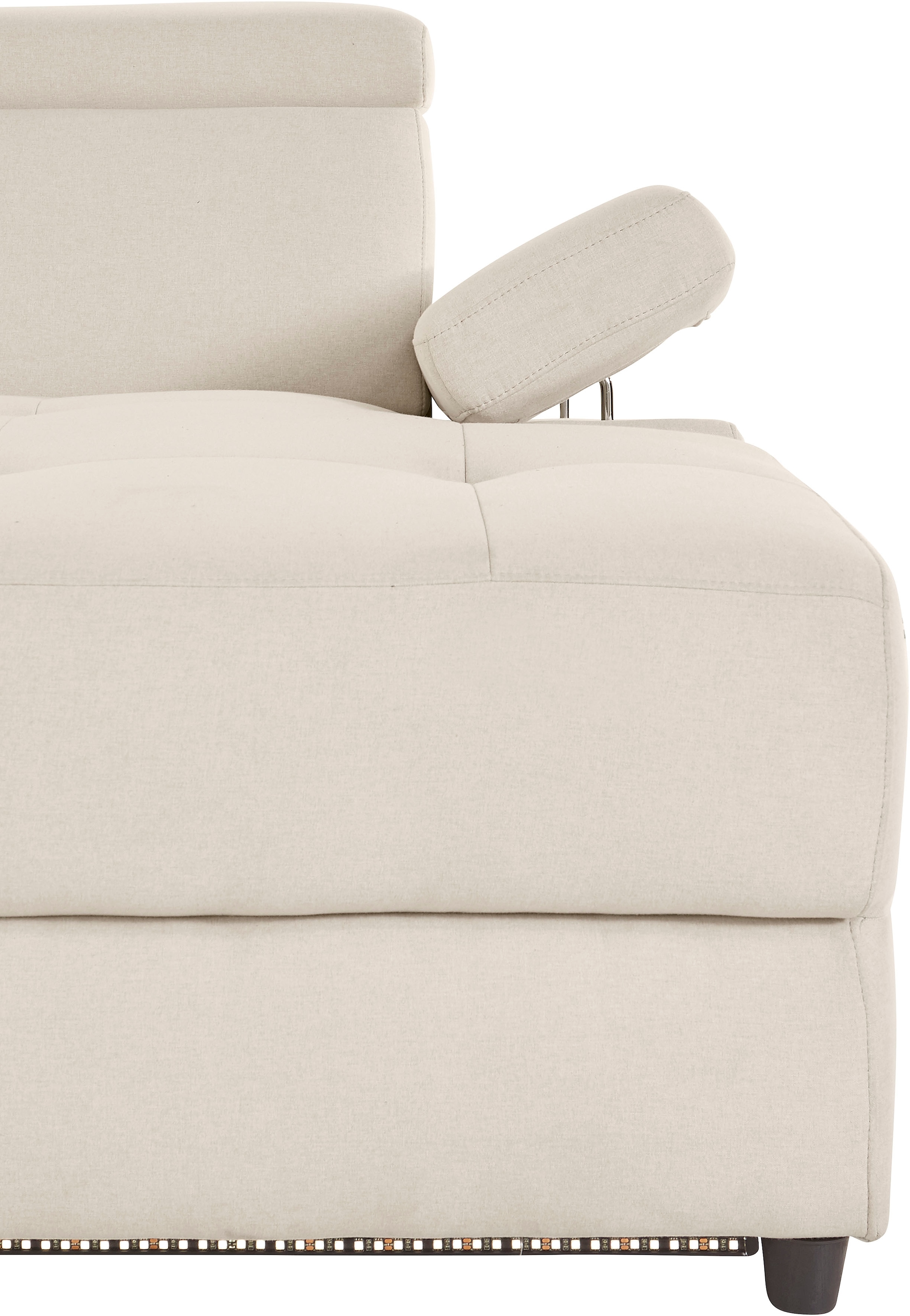 Home affaire Canapé d'angle »Kilado, L-Form,« mit Relaxfunktion, verstellbarer Armlehne, Kopfteilverstellung