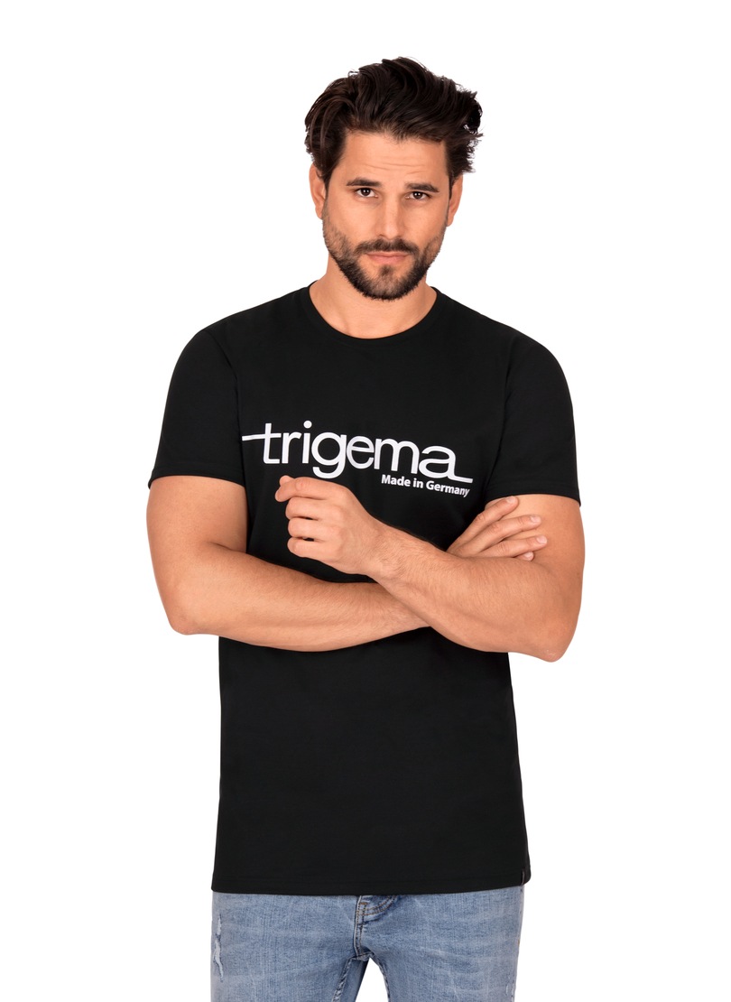 Image of Trigema T-Shirt, mit TRIGEMA-Aufdruck bei Ackermann Versand Schweiz