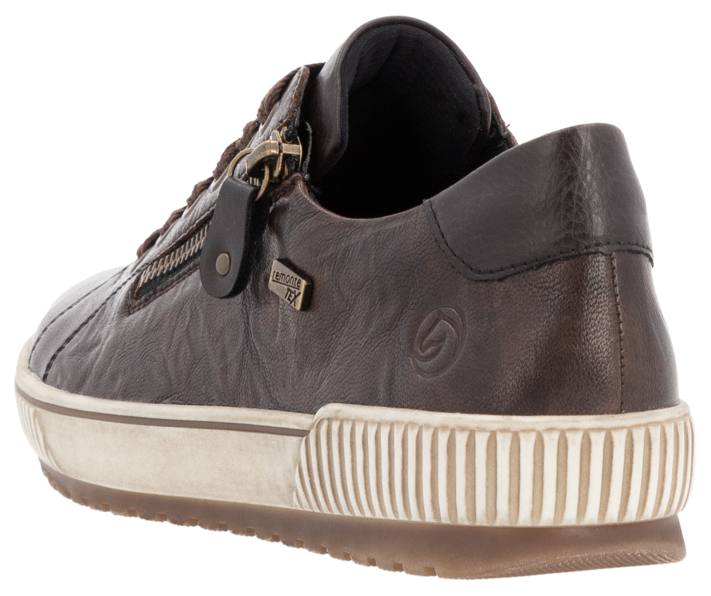 Remonte Plateausneaker, Freizeitschuh, Halbschuh, Schnürschuh mit Aussenreissverschluss