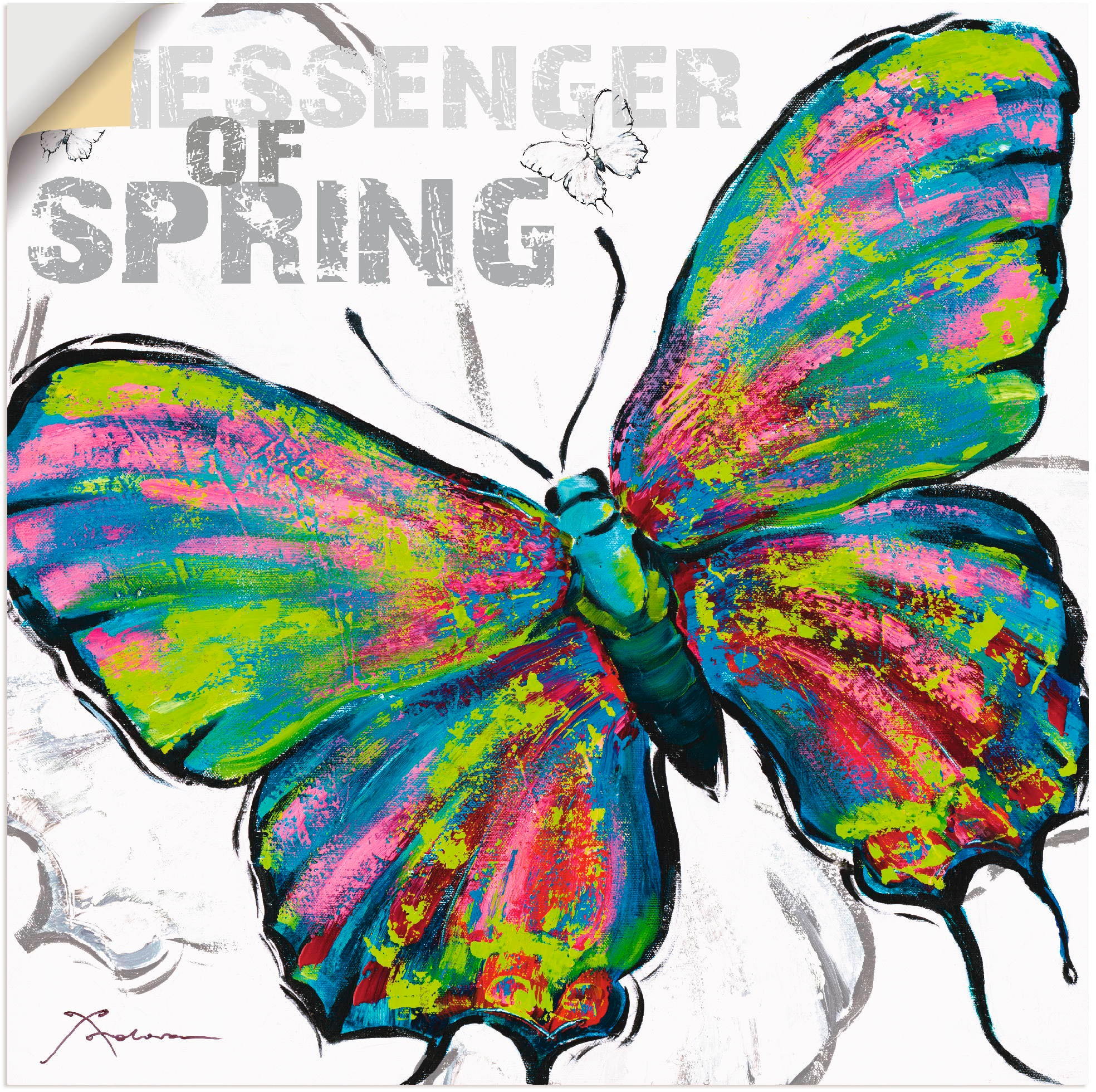 Image of Artland Wandbild »Frühlingsbote«, Insekten, (1 St.), in vielen Grössen & Produktarten - Alubild / Outdoorbild für den Aussenbereich, Leinwandbild, Poster, Wandaufkleber / Wandtattoo auch für Badezimmer geeignet bei Ackermann Versand Schweiz