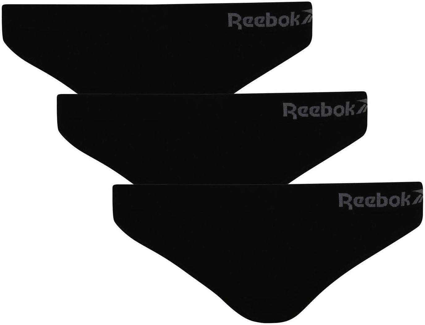 Image of Reebok Slip "KALI" 3er-Pack, ohne störende Nähte, eng, basic, bequem, mit Logo, breiter Bund