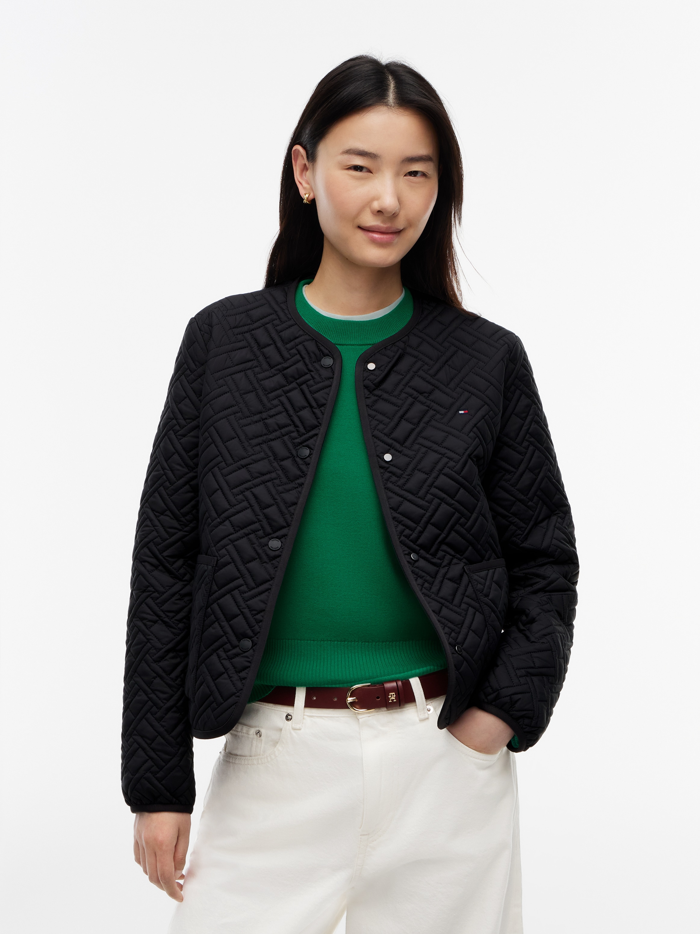 Image of Tommy Hilfiger Steppjacke "QUILTED LINER JACKET" Kunstfaser
