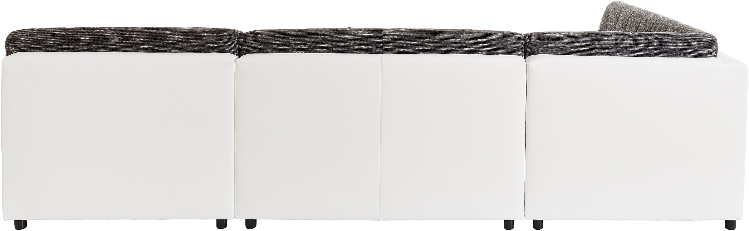 TRENDMANUFAKTUR Wohnlandschaft »Reggae modern und bequem, aktueller Materialmix, U-Form«, inkl. verstellbare Armlehne, wahlweise mit Bettfunktion