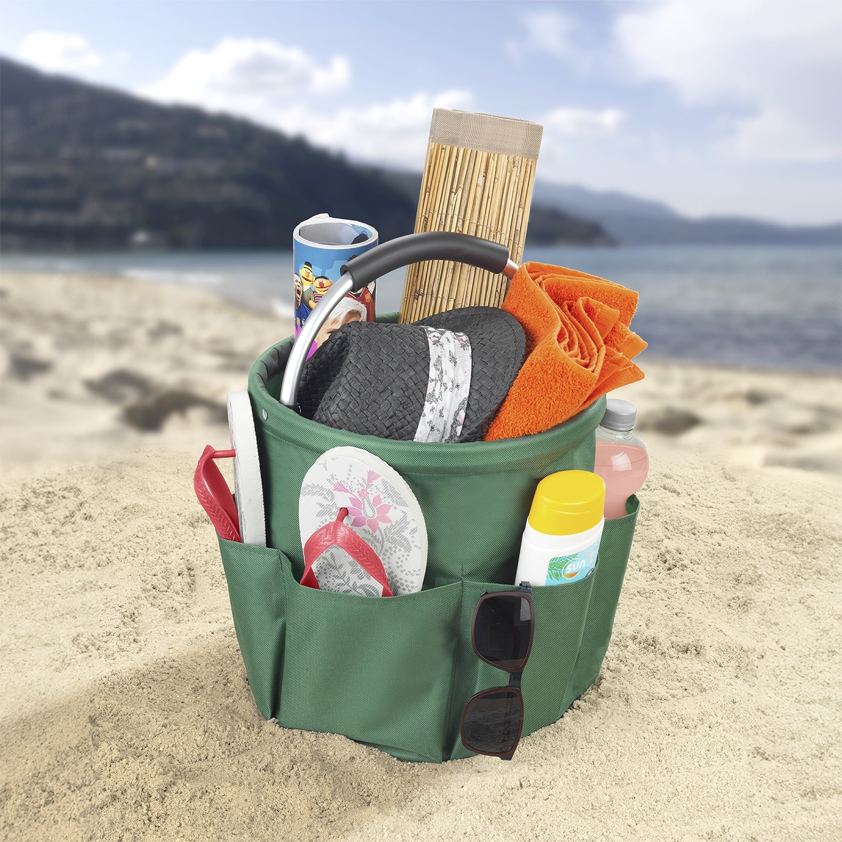 Maximex Organizer »Universal-Reinigungs-Caddy«, Allzweckkorb mit 6 Aussentaschen, ideal für Haushalt, Garten & Camping