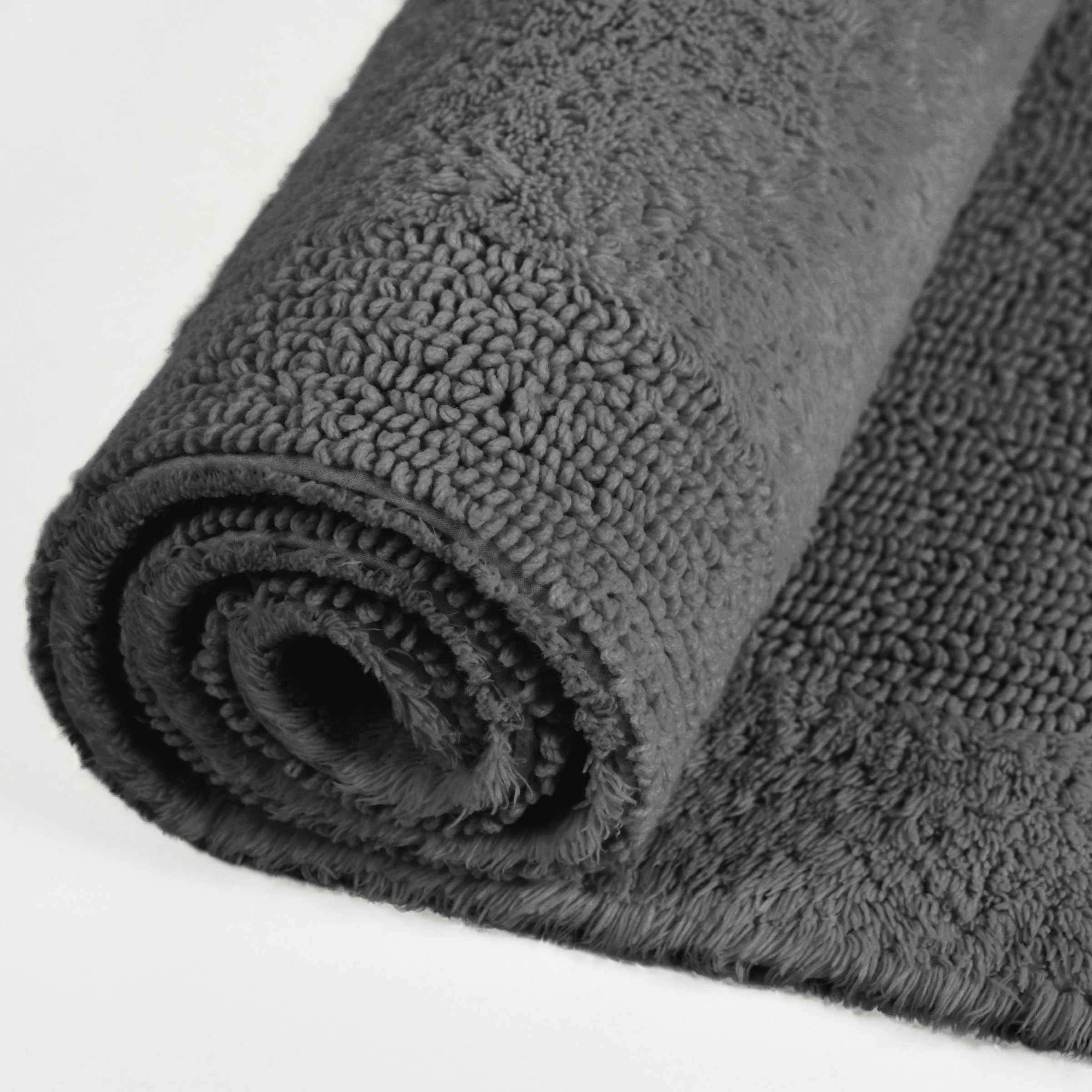 my home Badematte »Kapra, Badvorleger, Badezimmer Teppich«, beidseitig nutzbar-fussbodenheizungsgeeignet-strapazierfähig, mit Bordüre, Badteppich, Badematte, Baumwolle