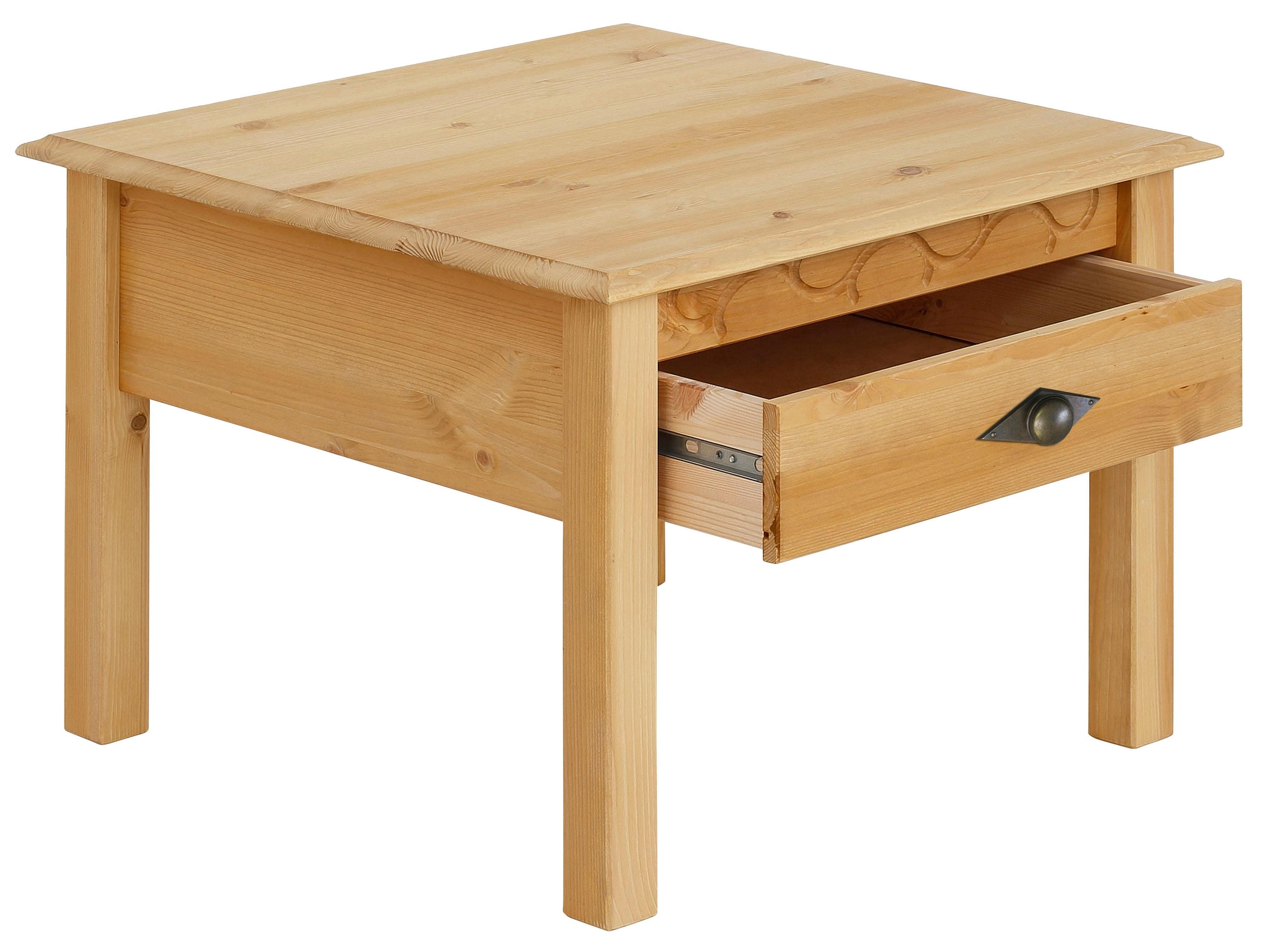 Home affaire Couchtisch »Laura, TOPSELLER!«, (Couchtisch, Wohnzimmertisch), 60/60 cm, mit einer Schublade, zusätzlicher Stauraum