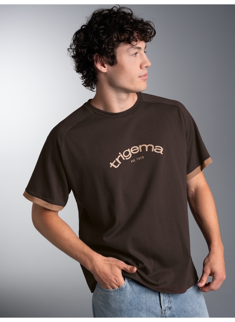 Image of Trigema T-Shirt "TRIGEMA Oversize T-Shirt mit trigema Frontprint" 1