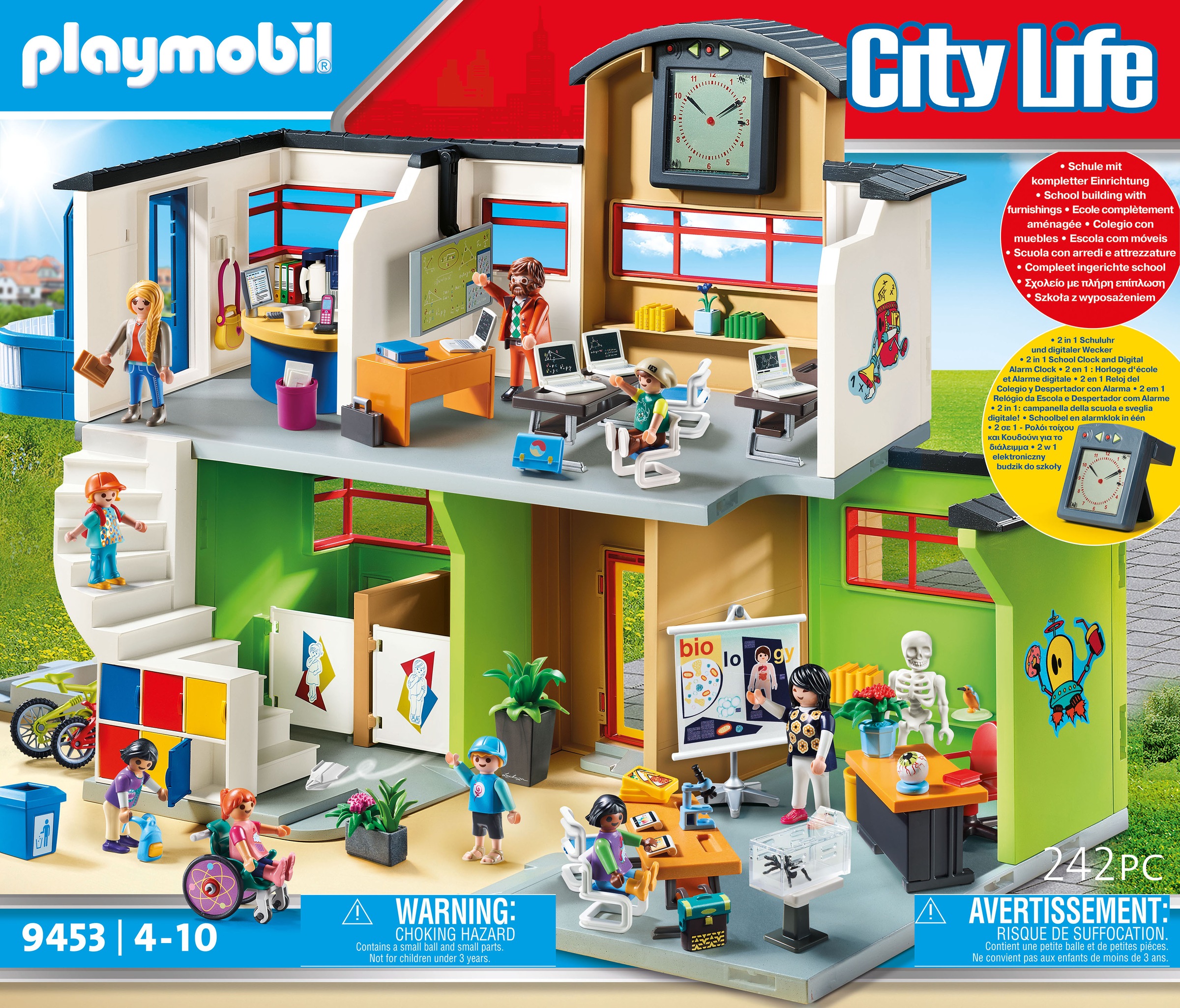 Image of Playmobil® Konstruktions-Spielset »Grosse Schule mit Einrichtung (9453), City Life«, (242 St.), Made in Germany bei Ackermann Versand Schweiz