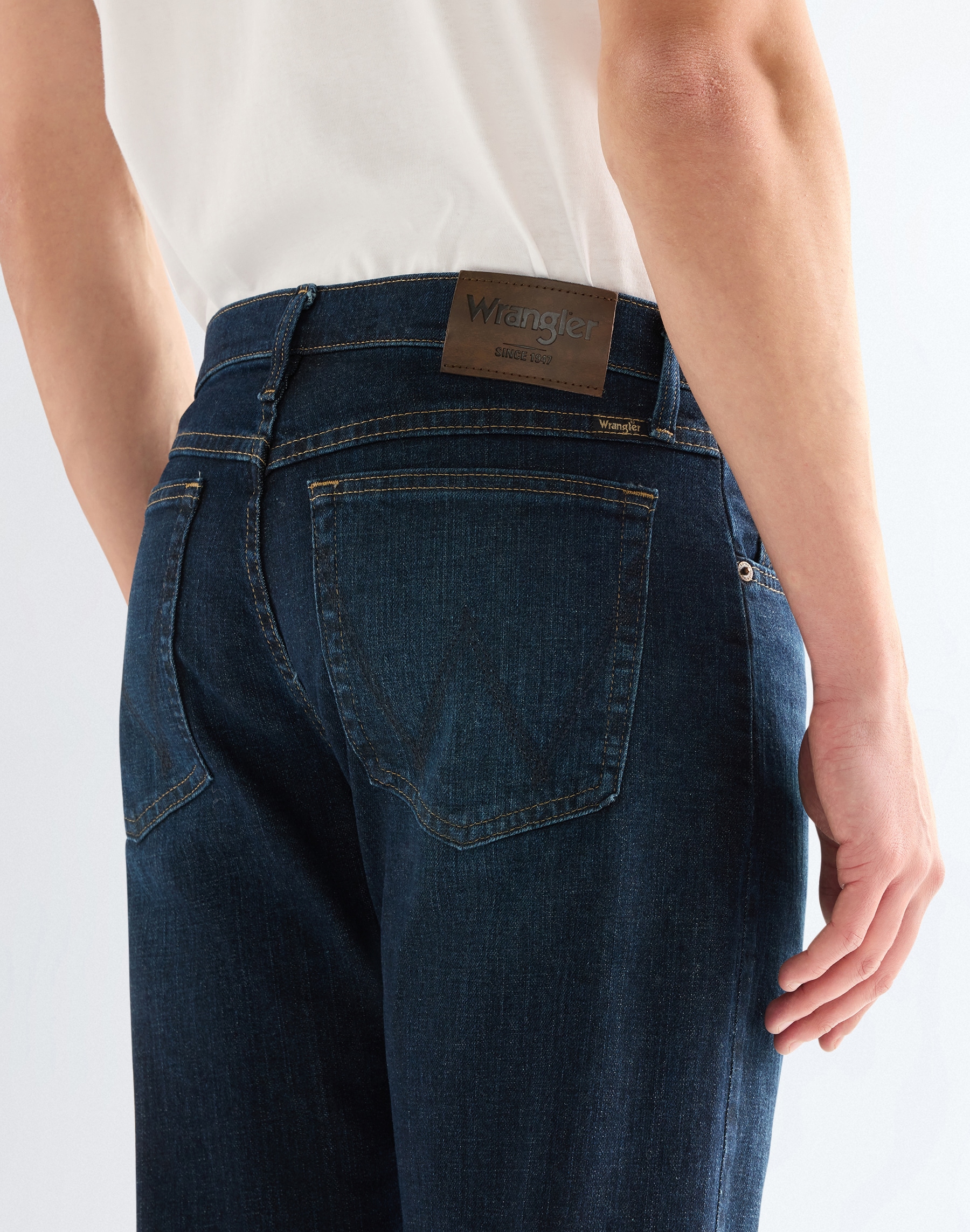 Wrangler Jeans droit aus elastischer Baumwollmischung