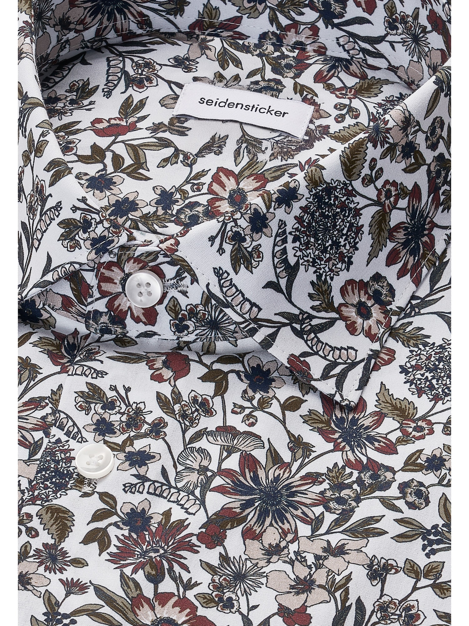 seidensticker Businesshemd »Schwarze Rose« Regular 1/1 Kentkragen Druck