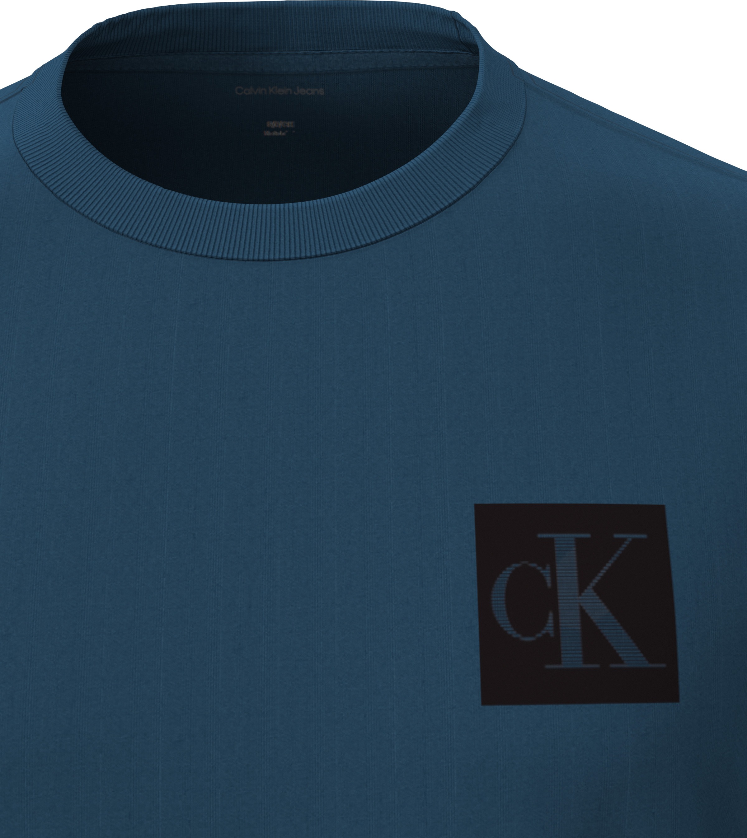 Calvin Klein Jeans T-Shirt »SS GRDNT MNGRM E LG«, Mit Rundhalsausschnitt