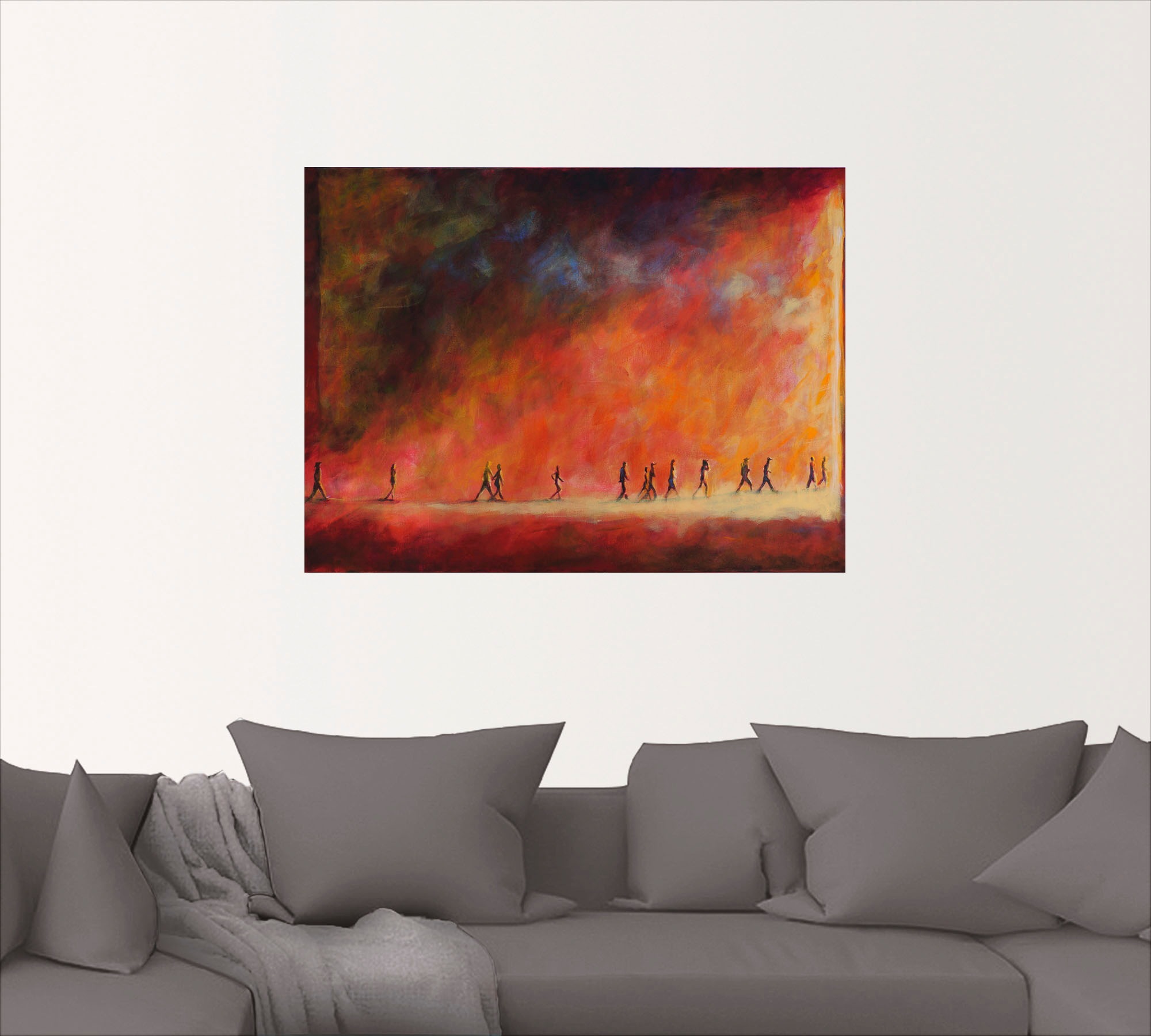 Artland Wandbild »Dem Licht entgegen«, Gruppen & Familien, (1 St.), als Leinwandbild, Wandaufkleber in verschied. Grössen