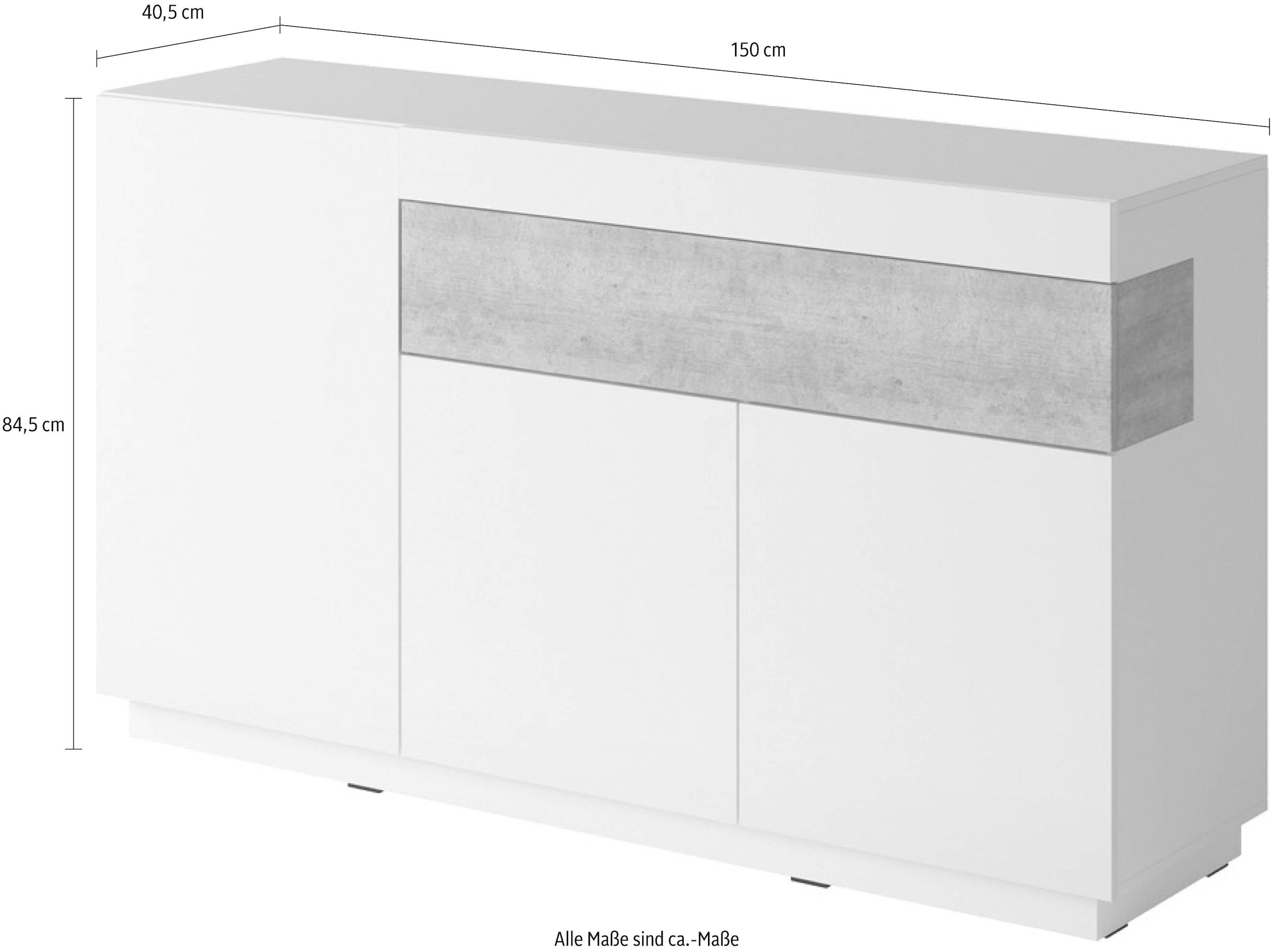 Helvetia Sideboard »SILKE«, Breite 150 versandkostenfrei cm auf