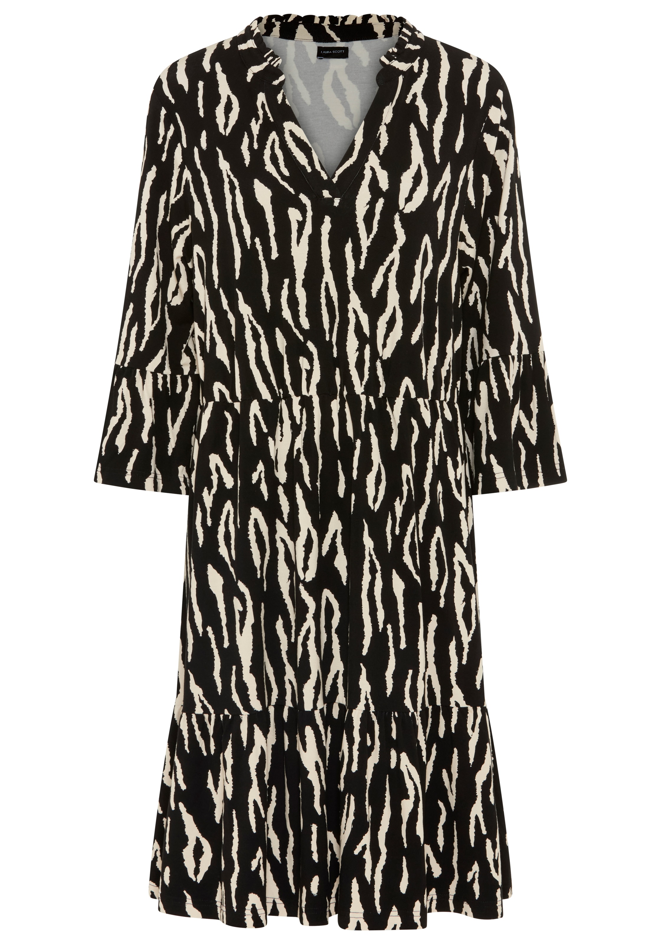 Laura Scott CURVE Jerseykleid figurumspielende Passform, aus Viskosemischung mit Elasthan